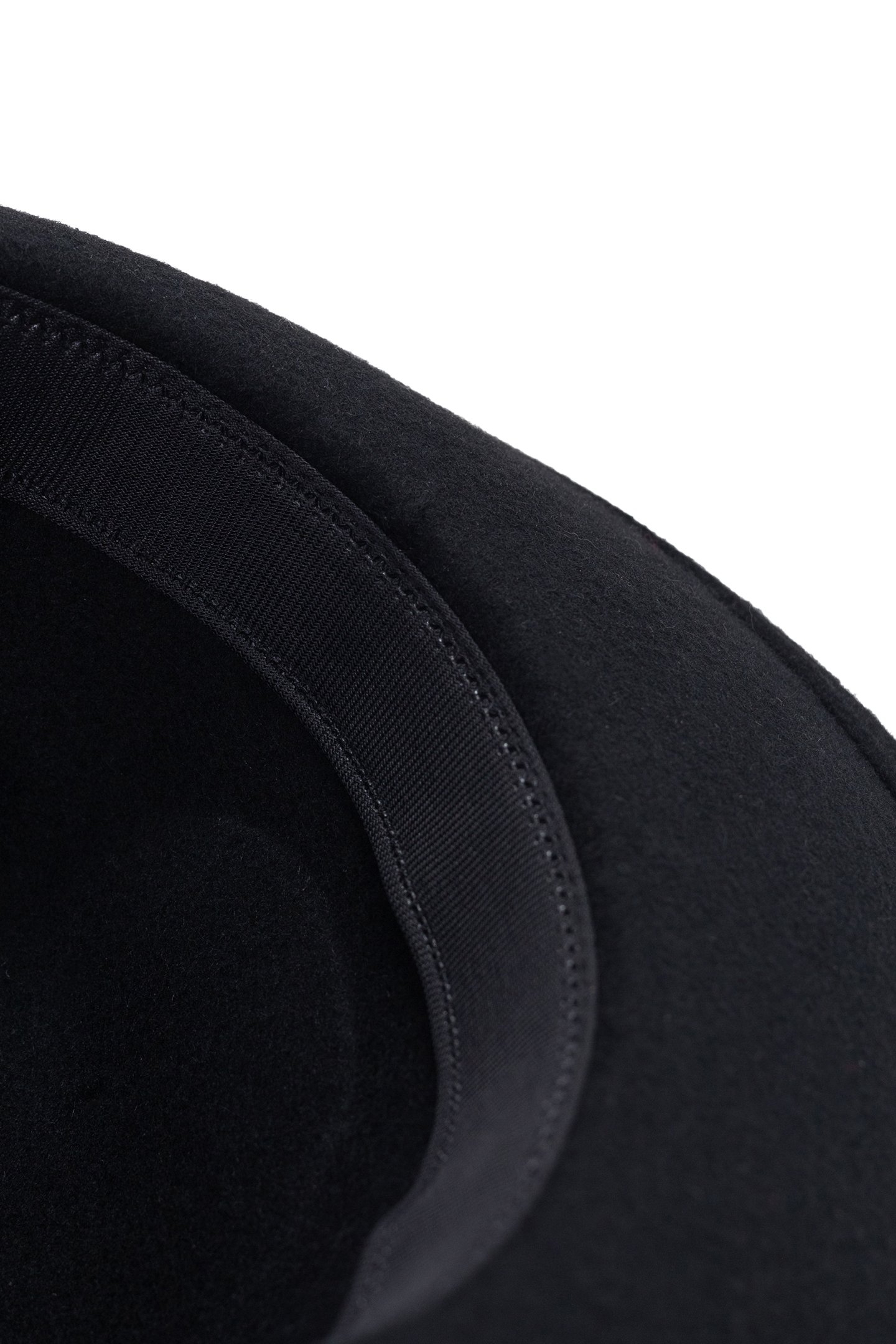 BLACK WOOL FELT HAT WITH STUDDED DECORATION 5