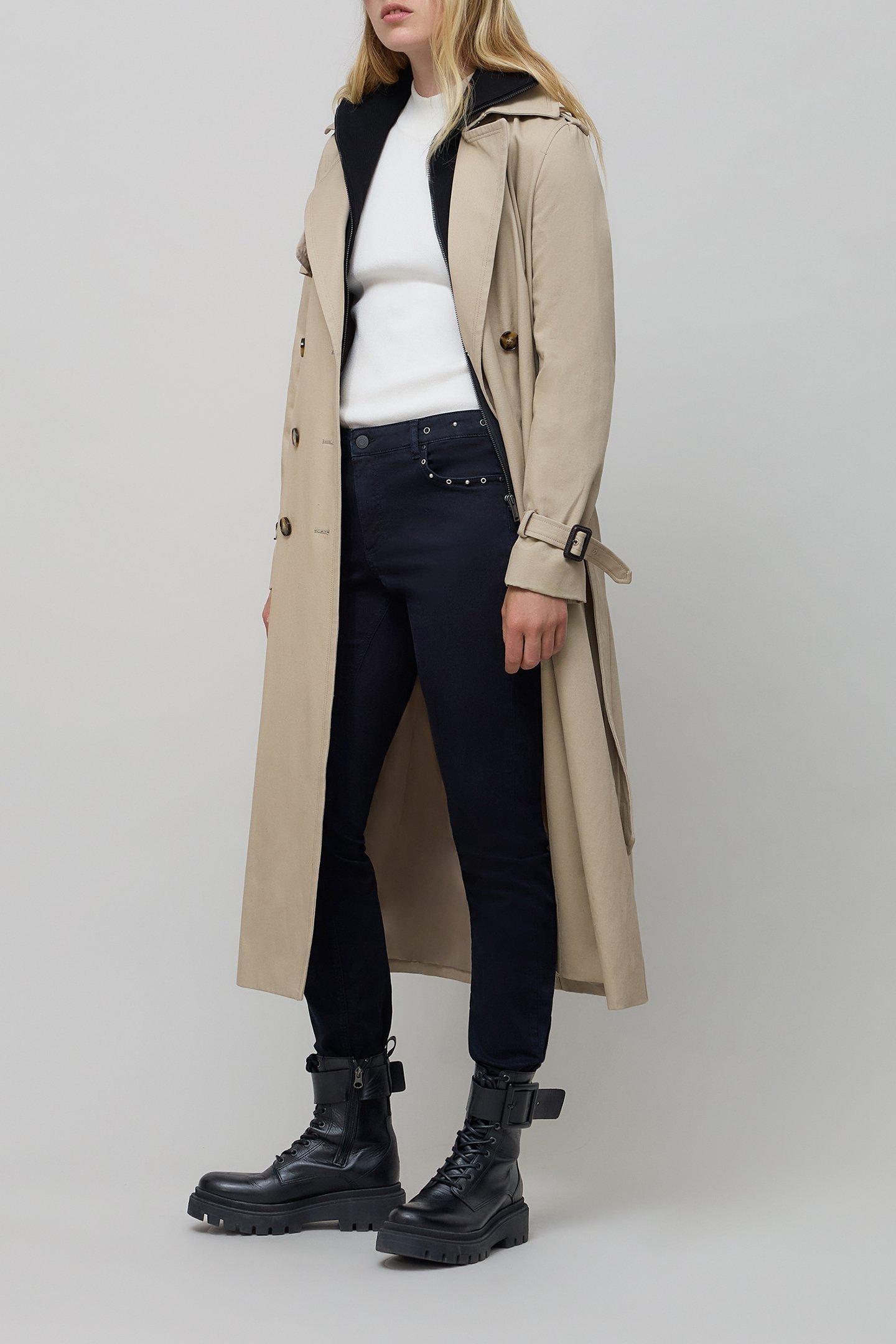 7/8TH SLIM BLUE BLACK POWERSTRETCH STUDDED JEANS 3