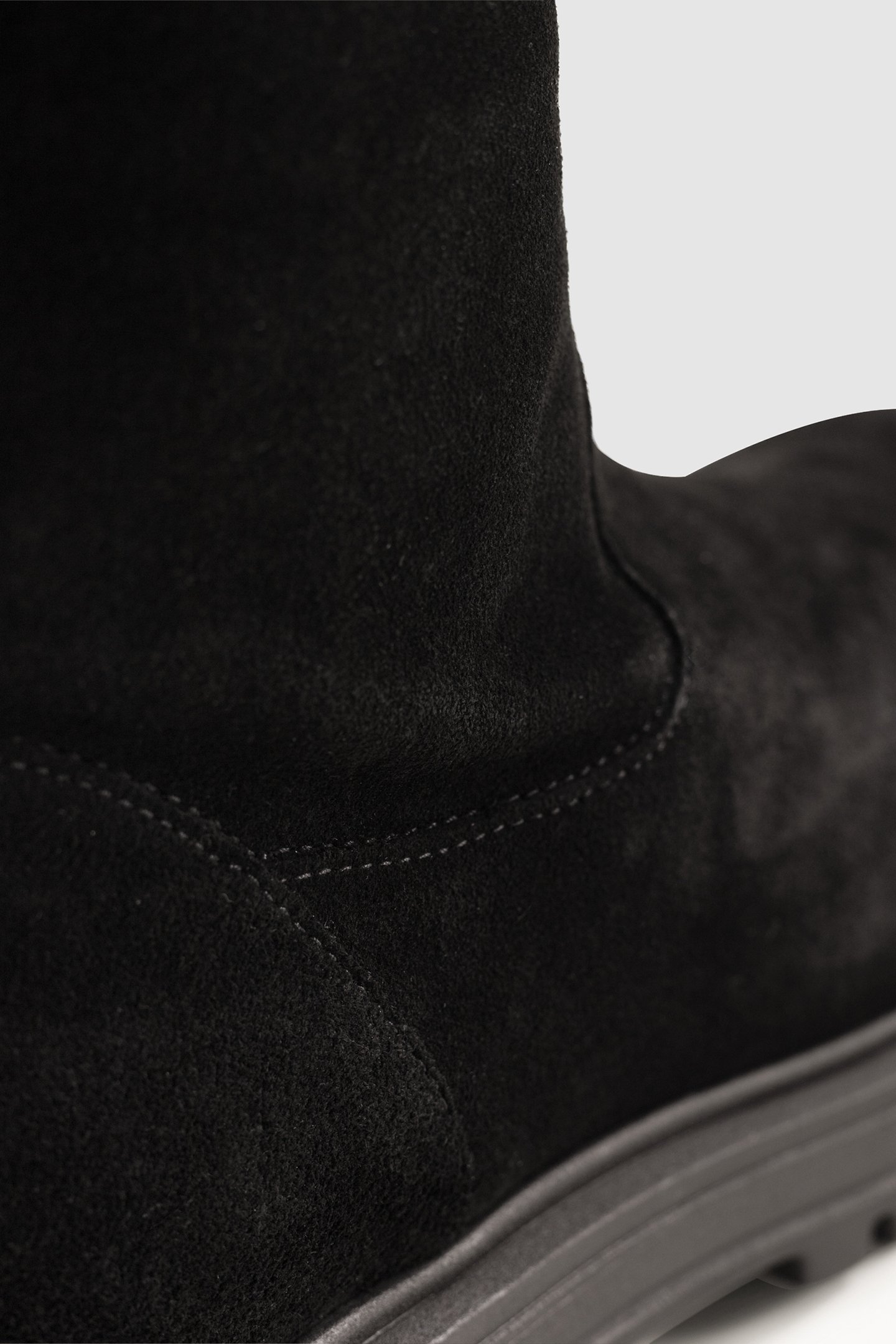 BLACK SUEDE BOOTS WITH BUCKLE DETAIL 7
