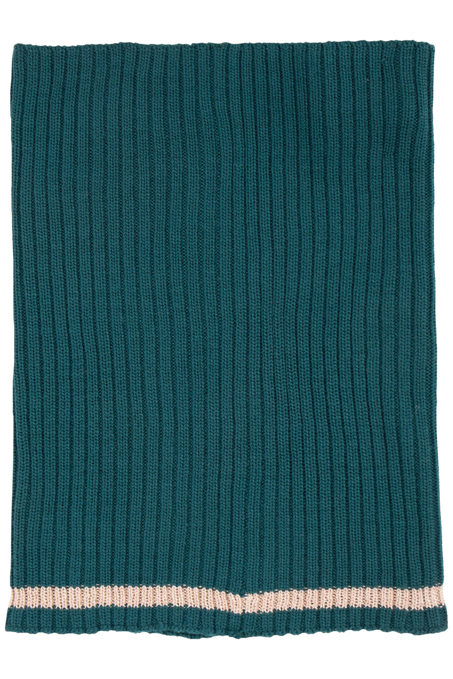 LAFRANÇAISE NIGHT GREEN RIBBED KNIT SNOOD 4