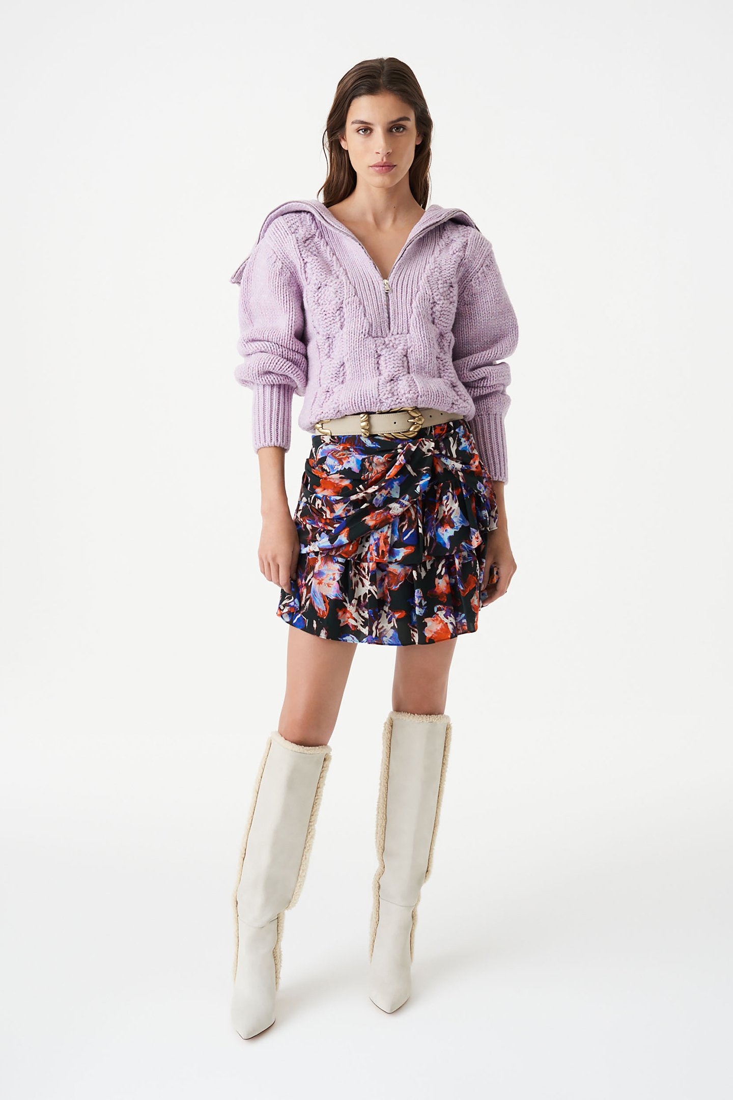 MANAE SKIRT BLACK MULTICO 3