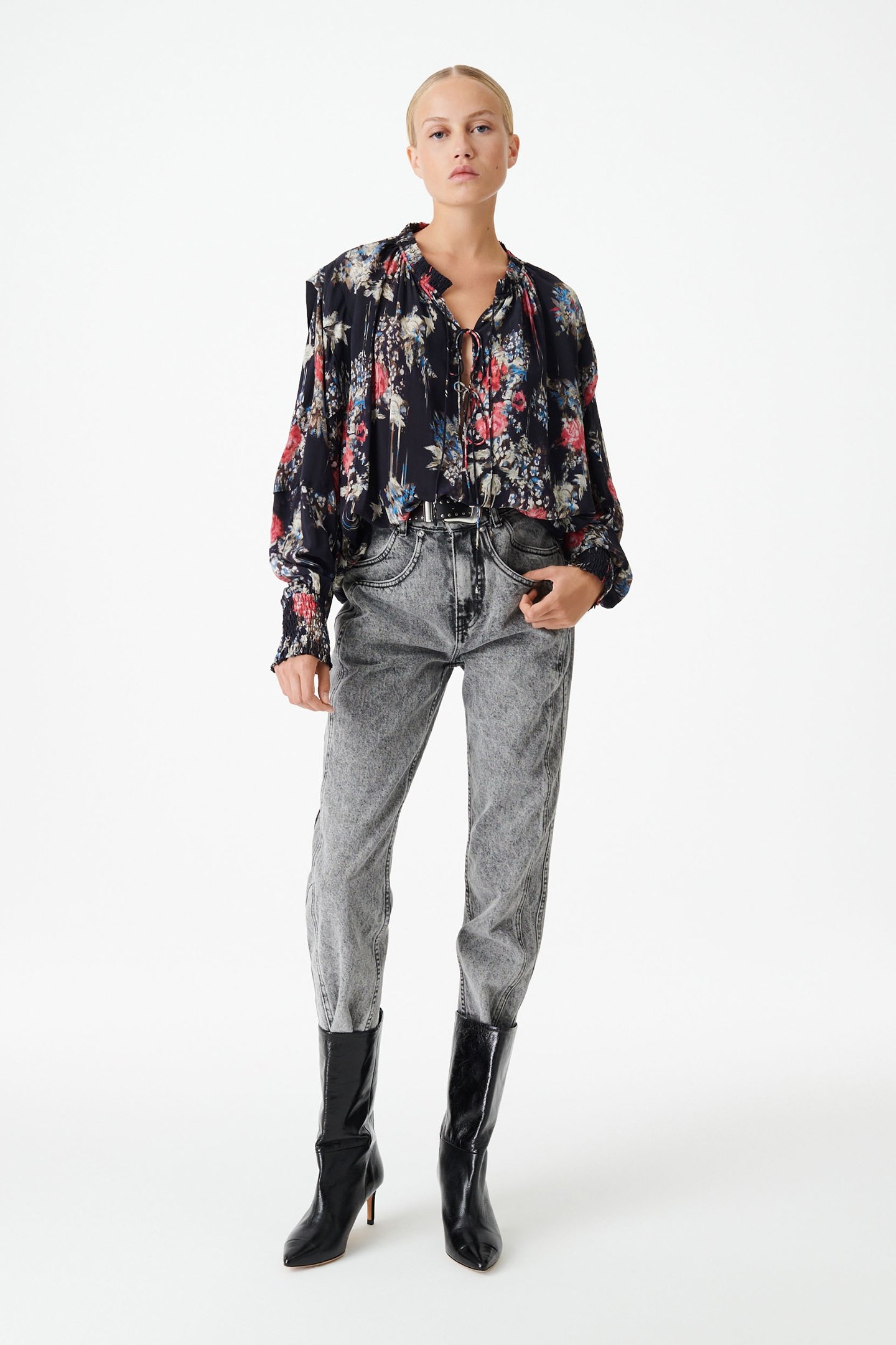 ANALIN TOP BLACK MULTICO 1