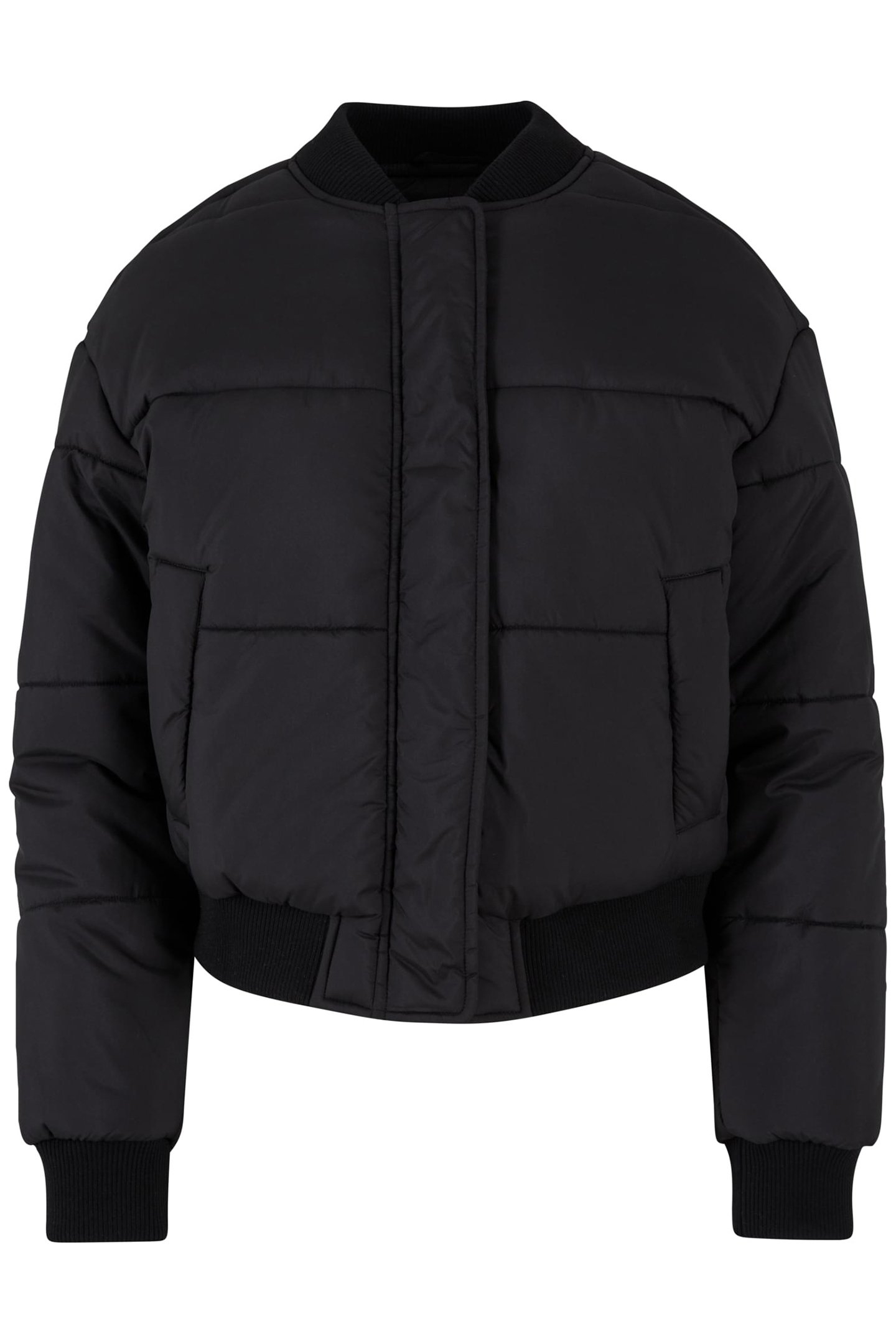 LADIES PUFFER BLOUSON BLACK 1