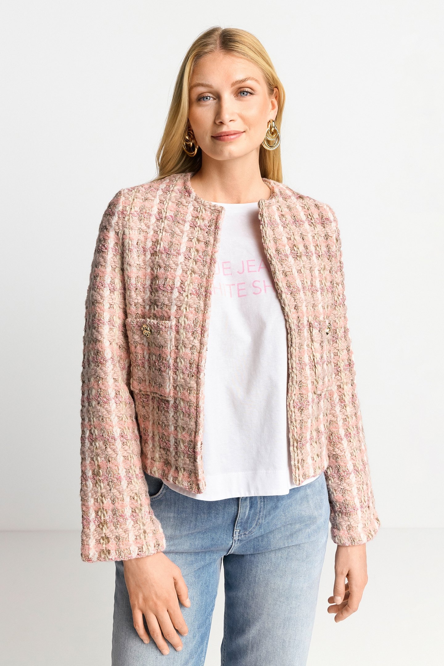 TWEED JACKET ROSE SHADOW 1