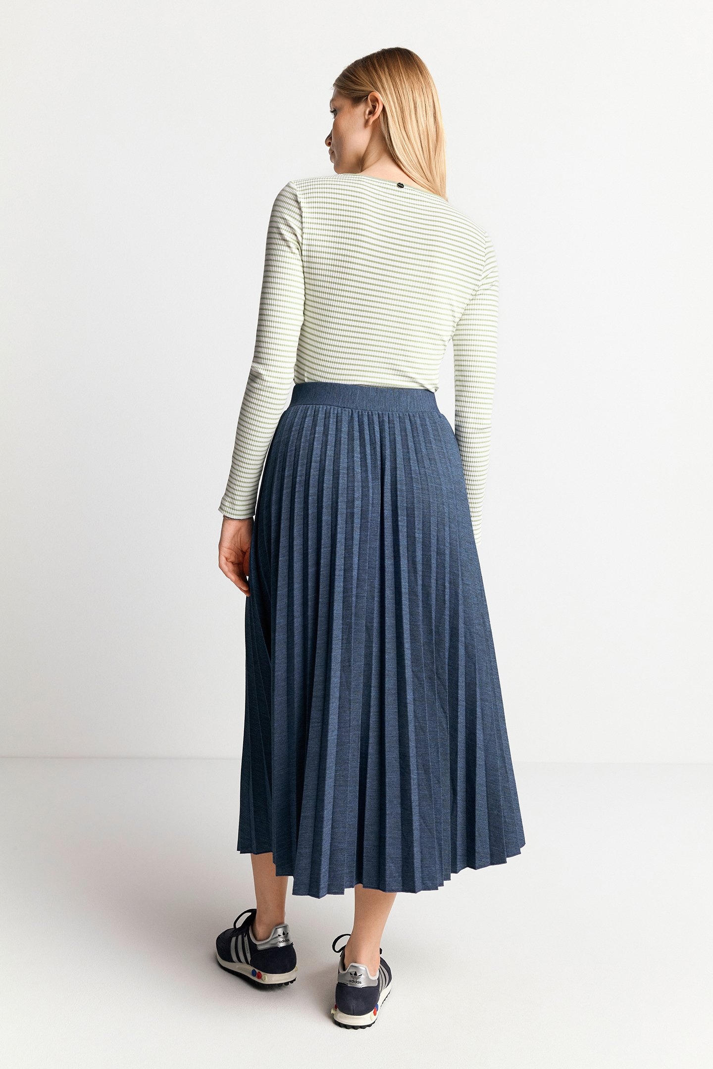 ORGANIC RIB LONGSLEEVE STRIPED MATCHA 3