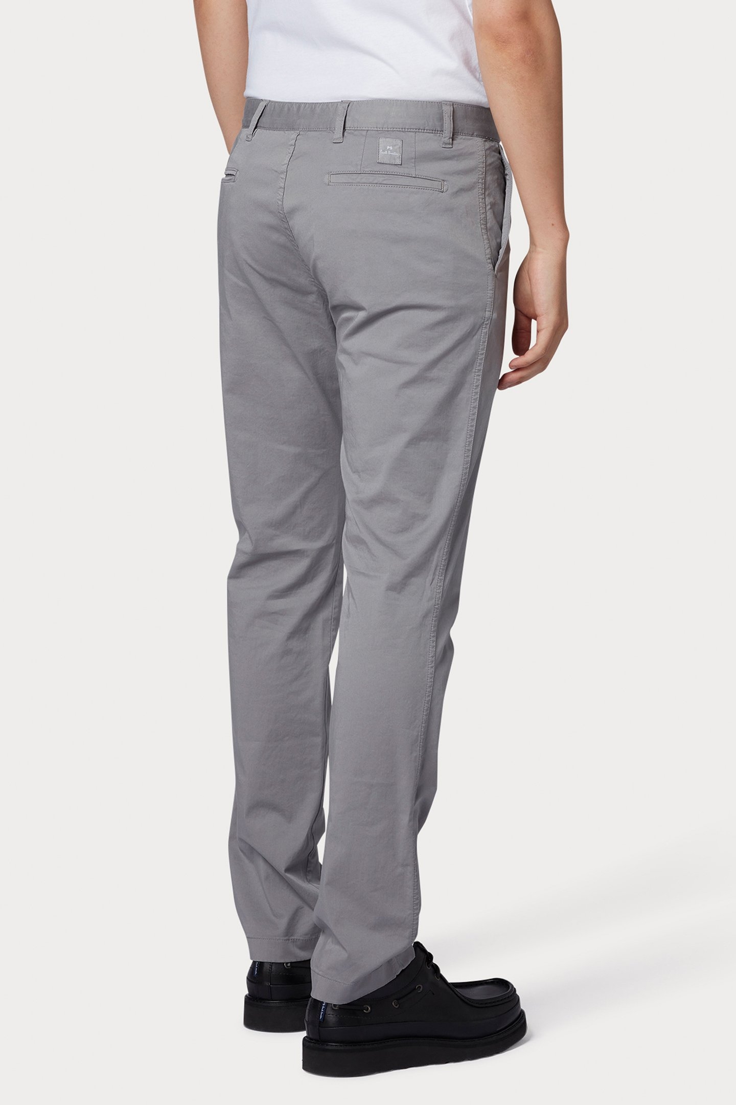 SLIM FIT STITCHED CHINO GREY 2