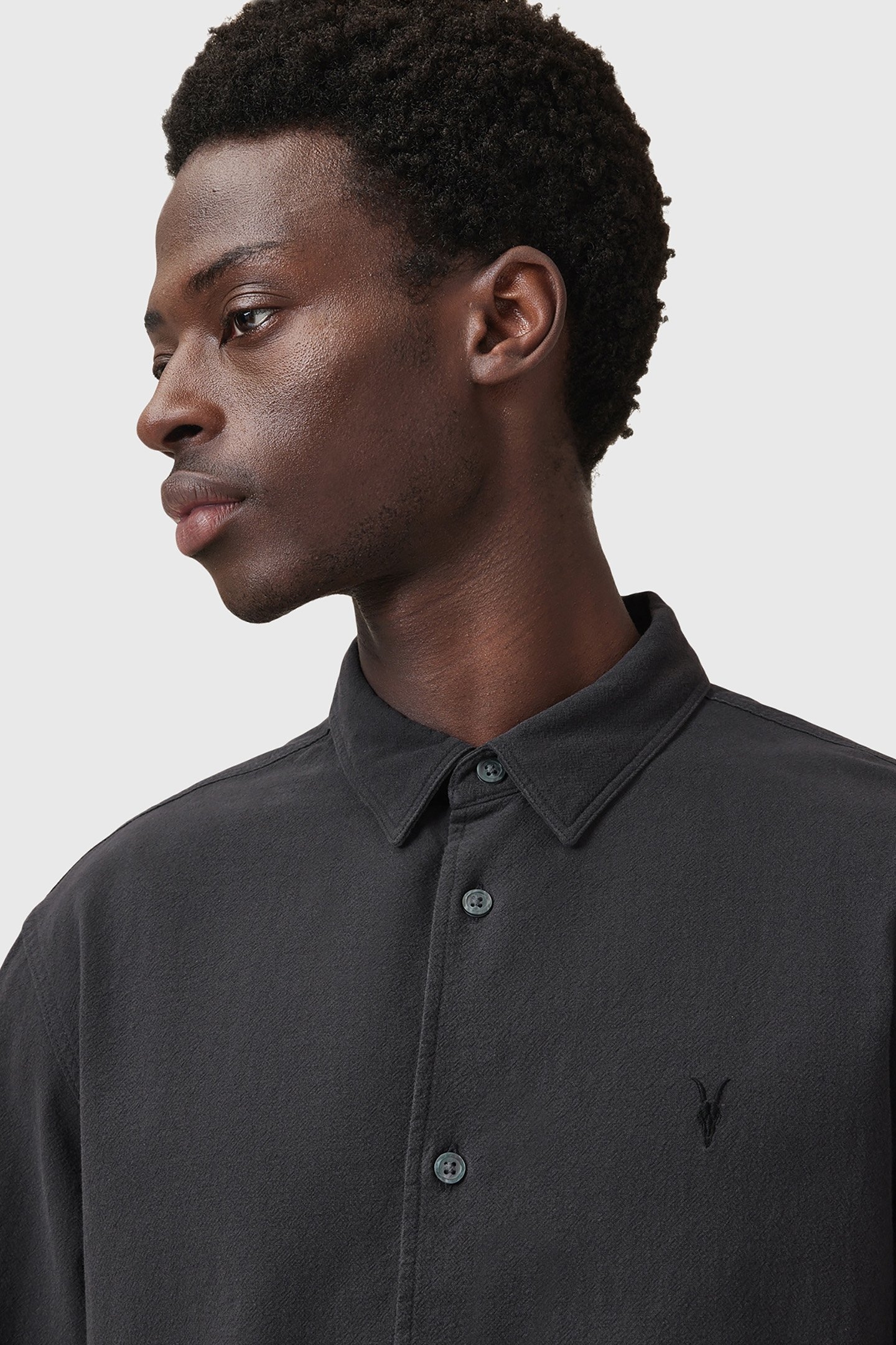 LOVELL LS SHIRT WASHED BLACK 7