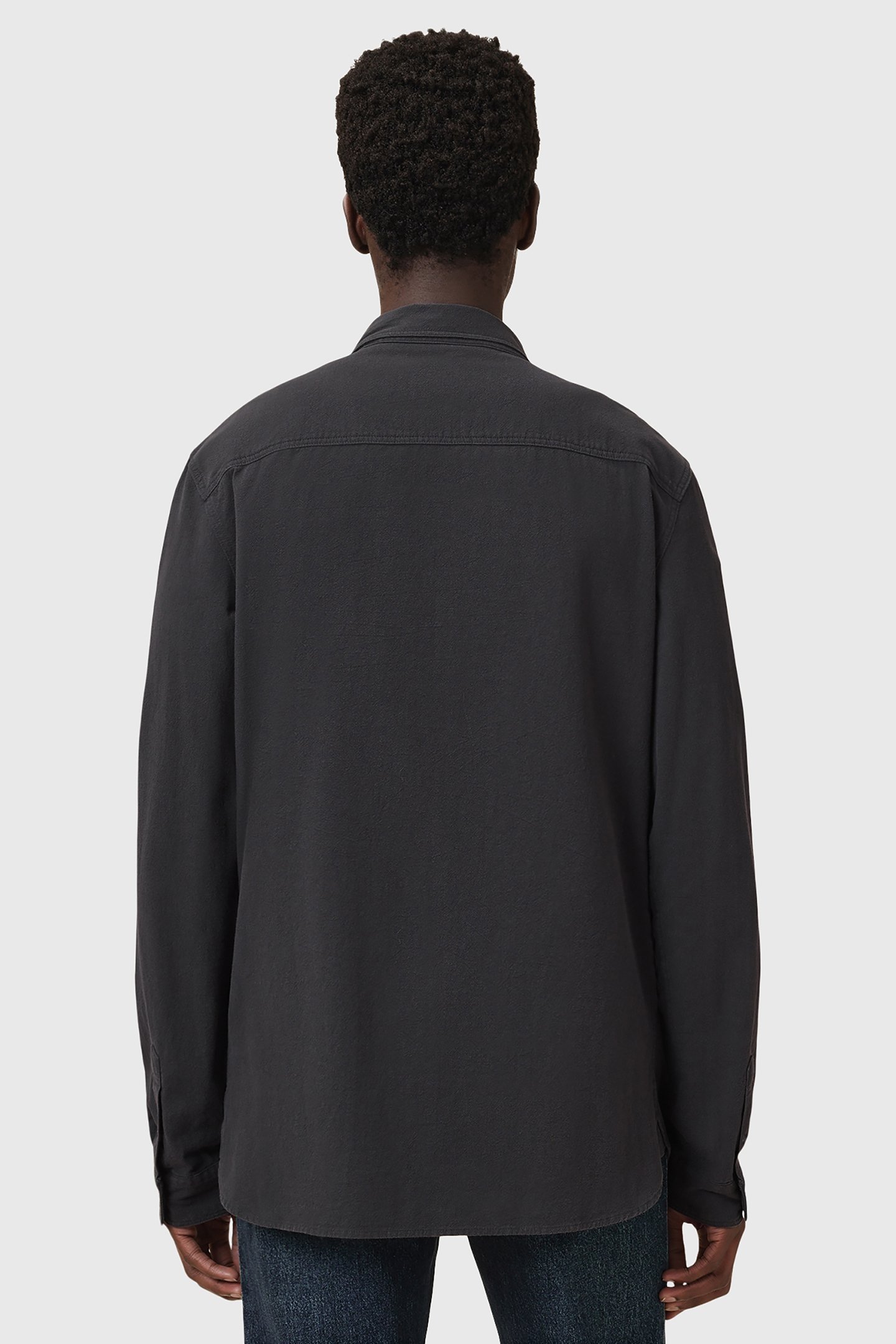 LOVELL LS SHIRT WASHED BLACK 2