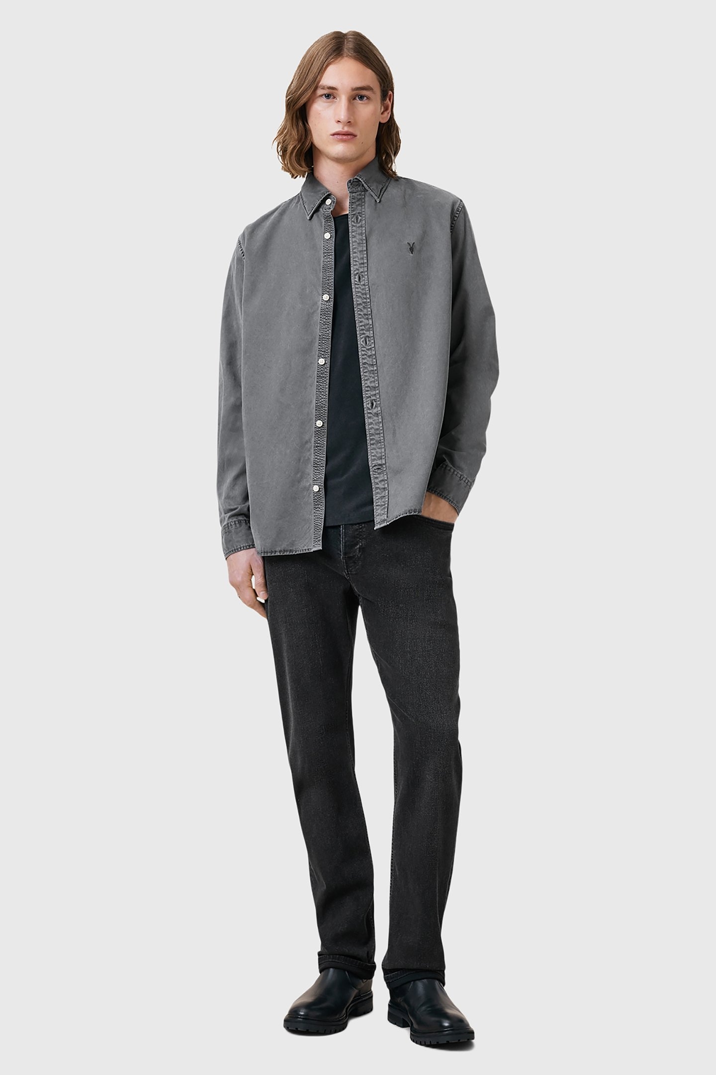 BODHI LS OVERSHIRT PILLAR GREY 3