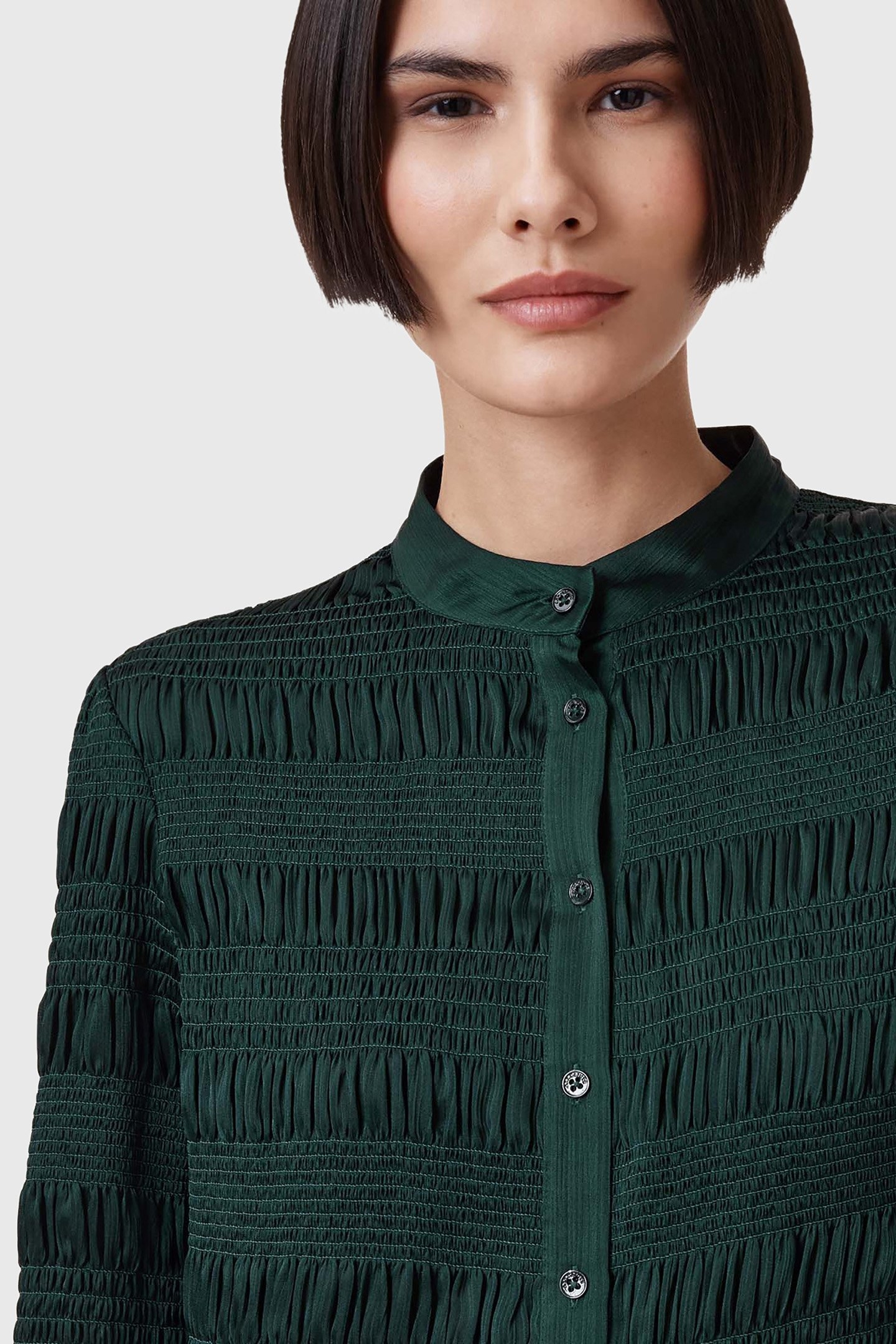 MEG MINI DRESS DARK FOREST GREEN 7