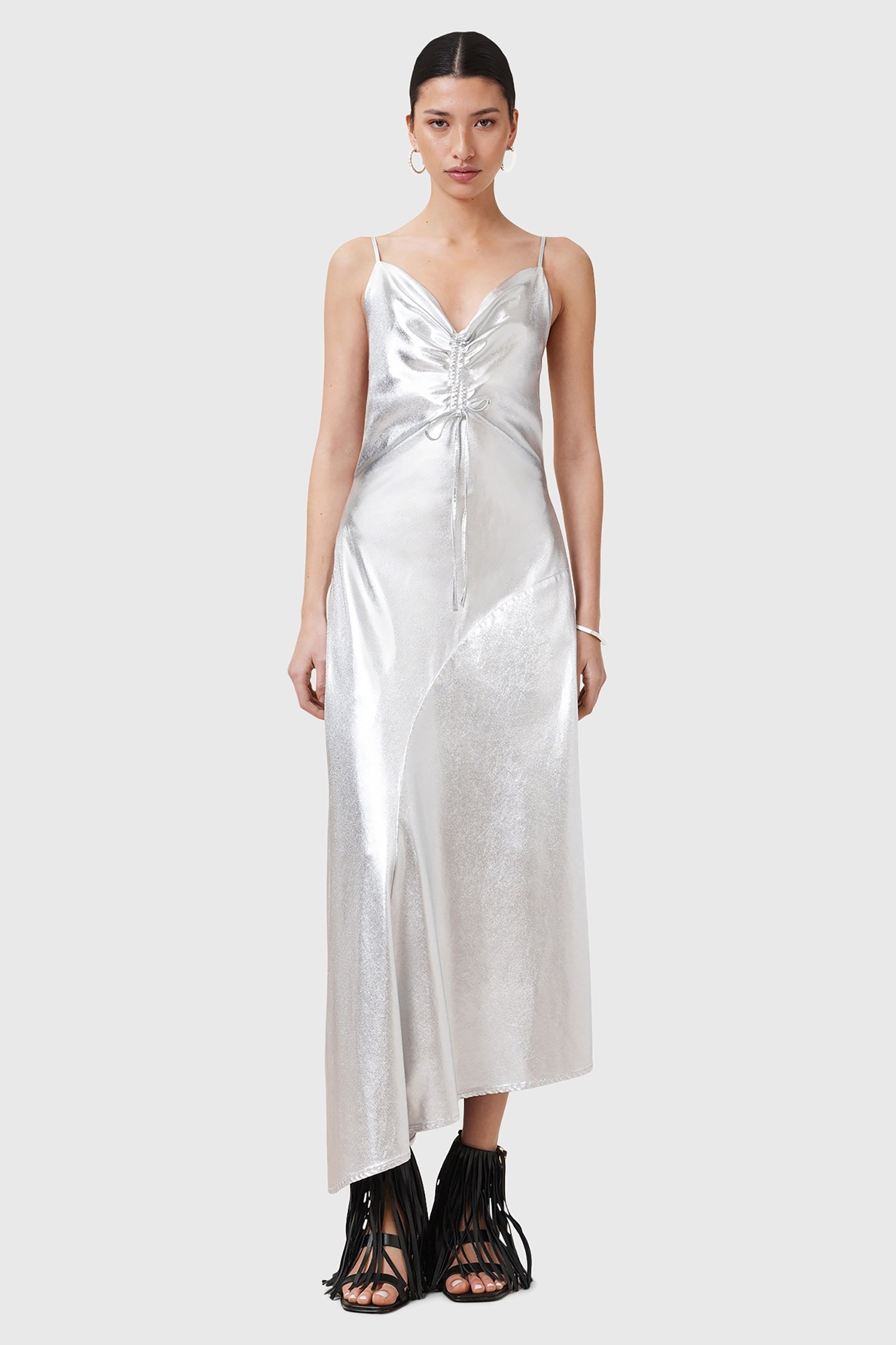 ALEXIA DRESS METALLIC SILVER 4