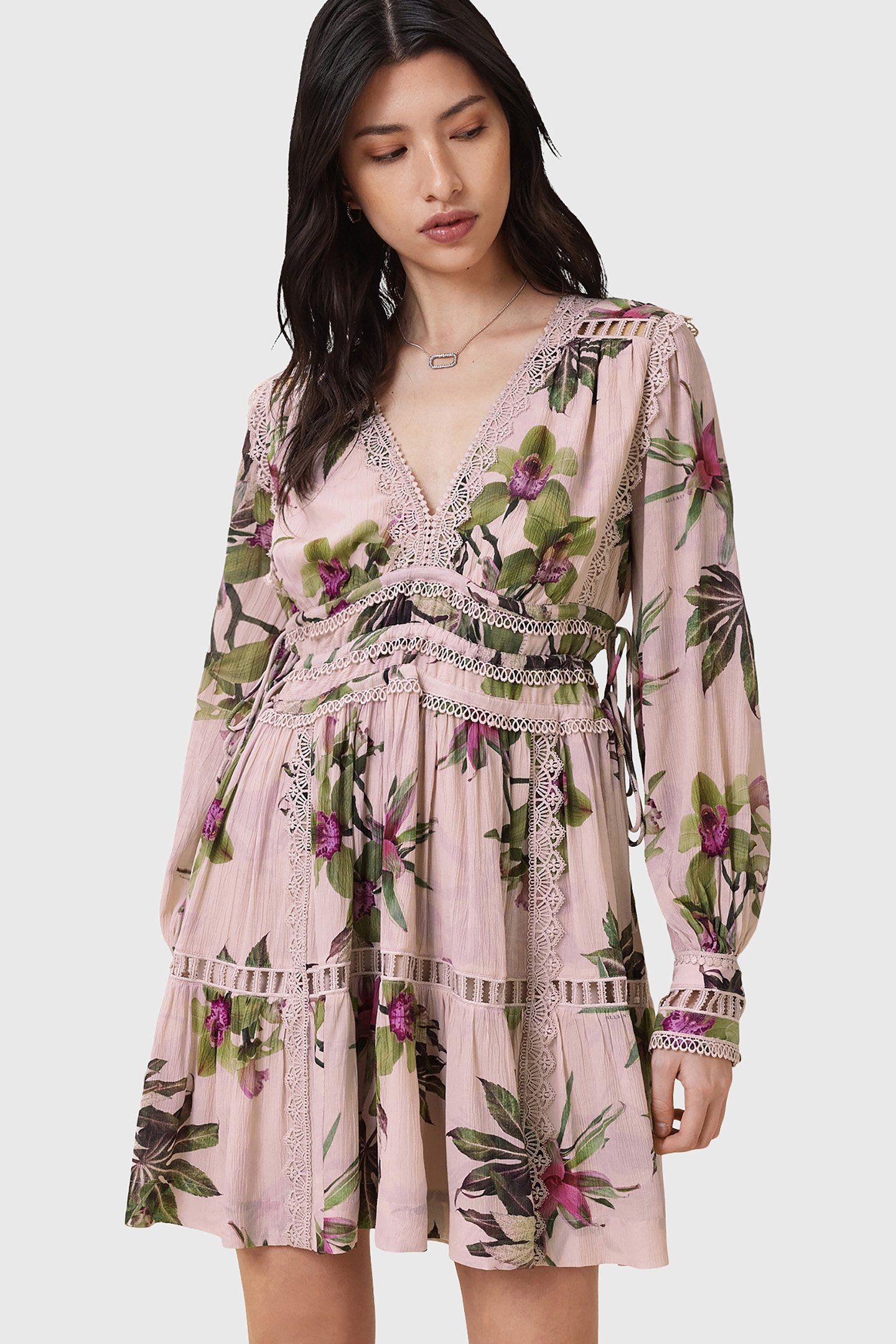 XANTHE LS MINI DRESS ADENA SOFT PINK 6