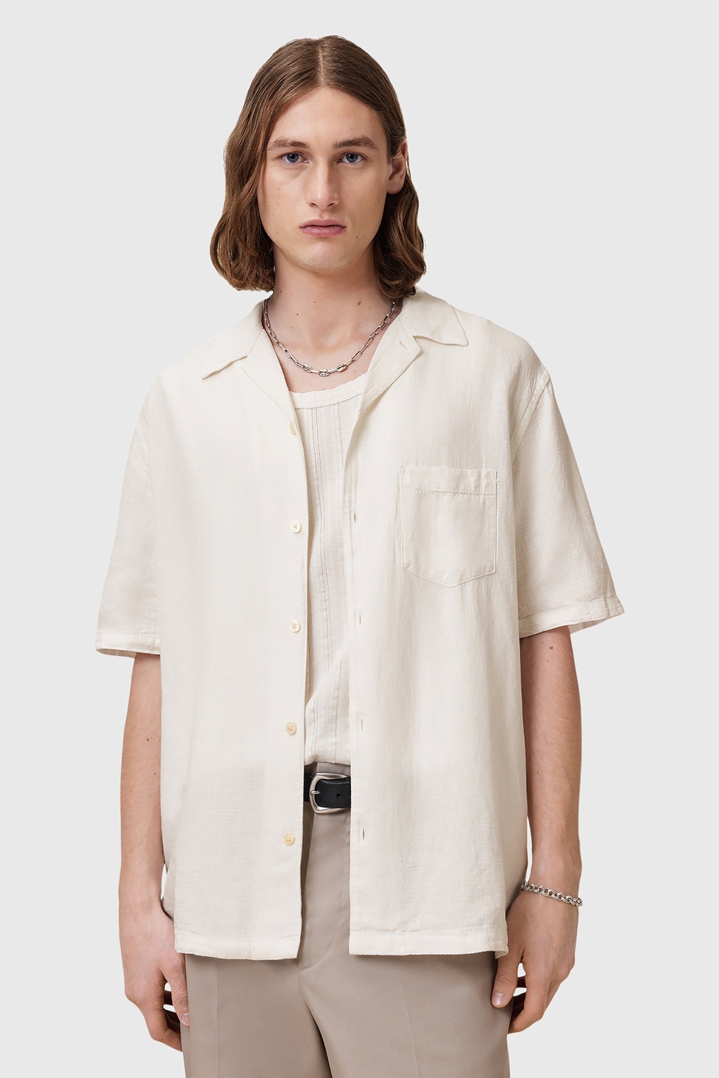 VEDA SS SHIRT OFF WHITE 6