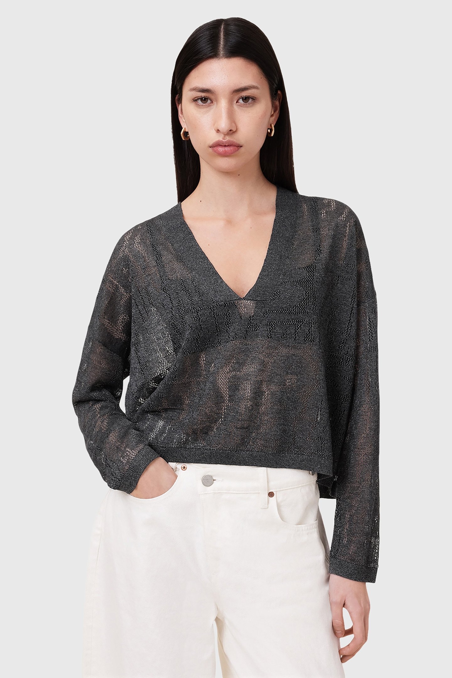 KAITO V NECK CARBON GREY 1