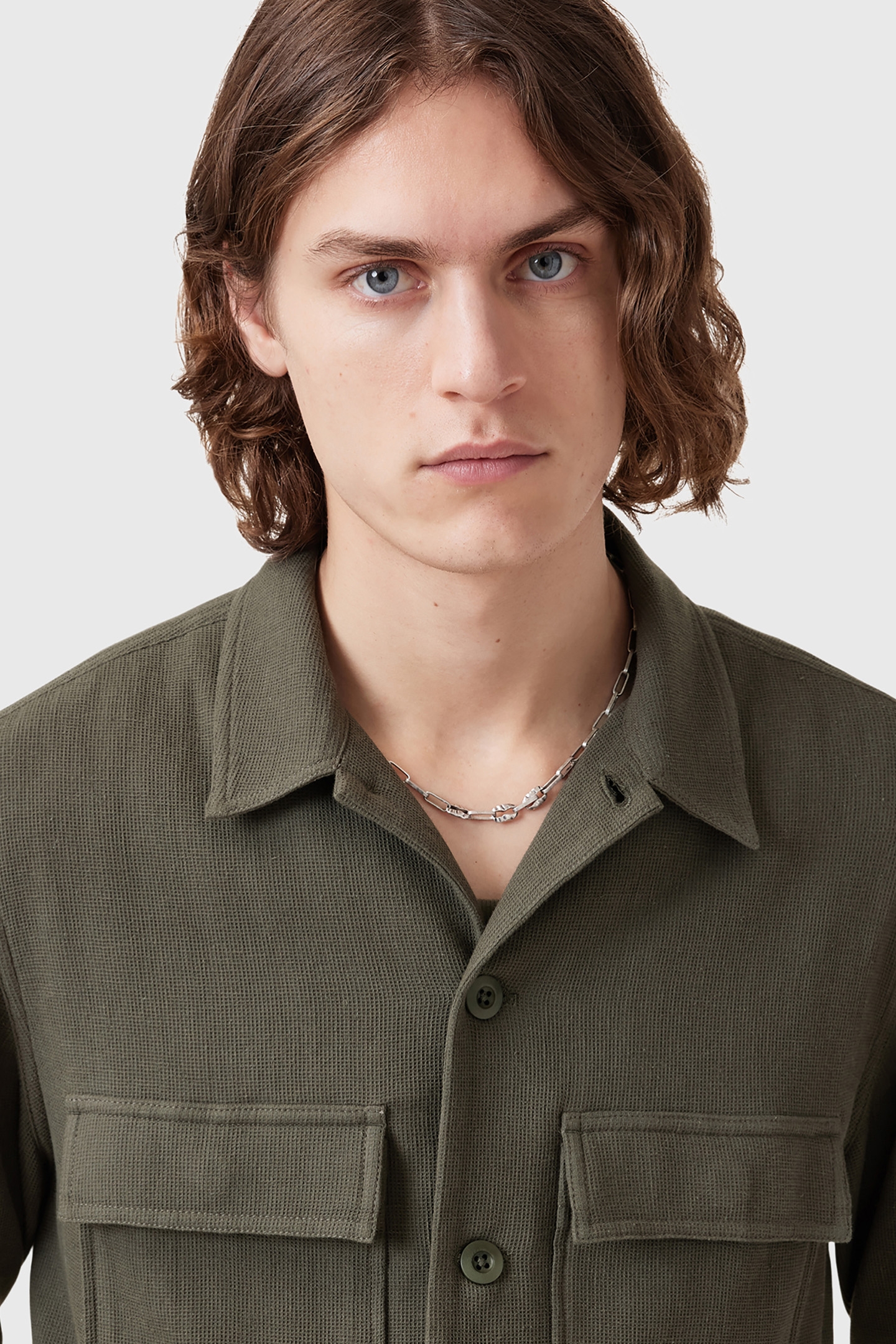 VISCAR LS SHIRT KHAKI GREEN 7