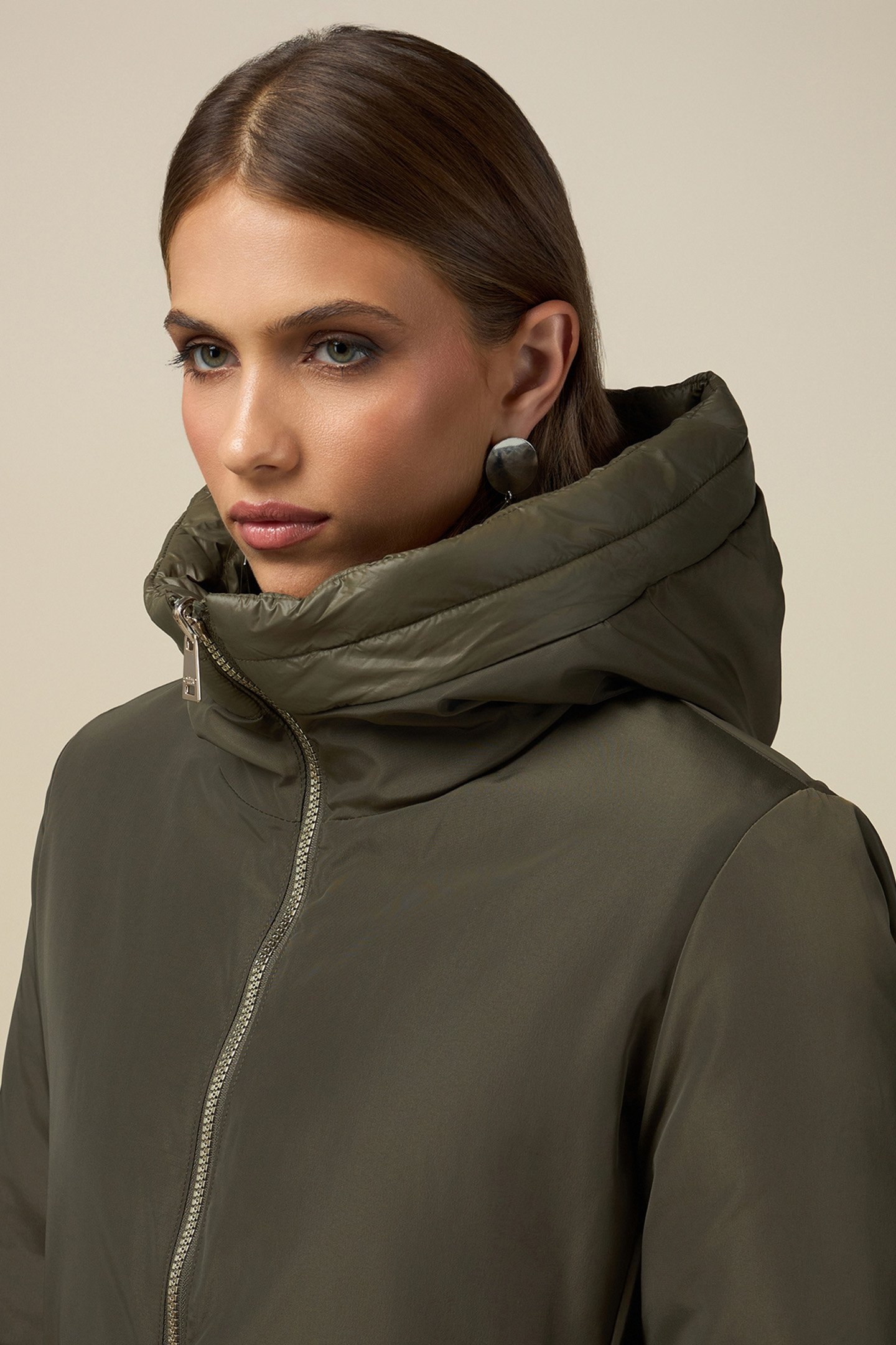 REVERSIBLE PARKA WITH HOOD GREEN 4