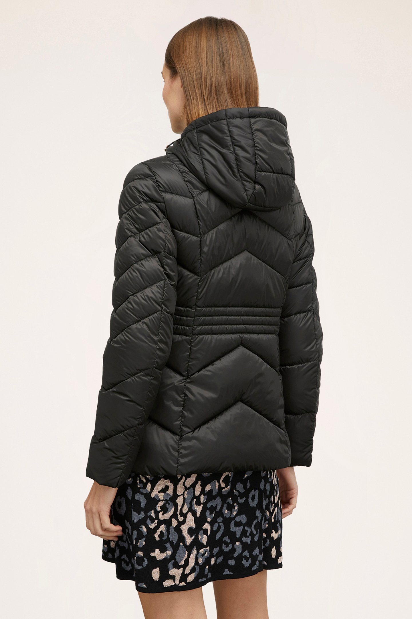 PADDED JACKET WITH HOOD BLACK 2