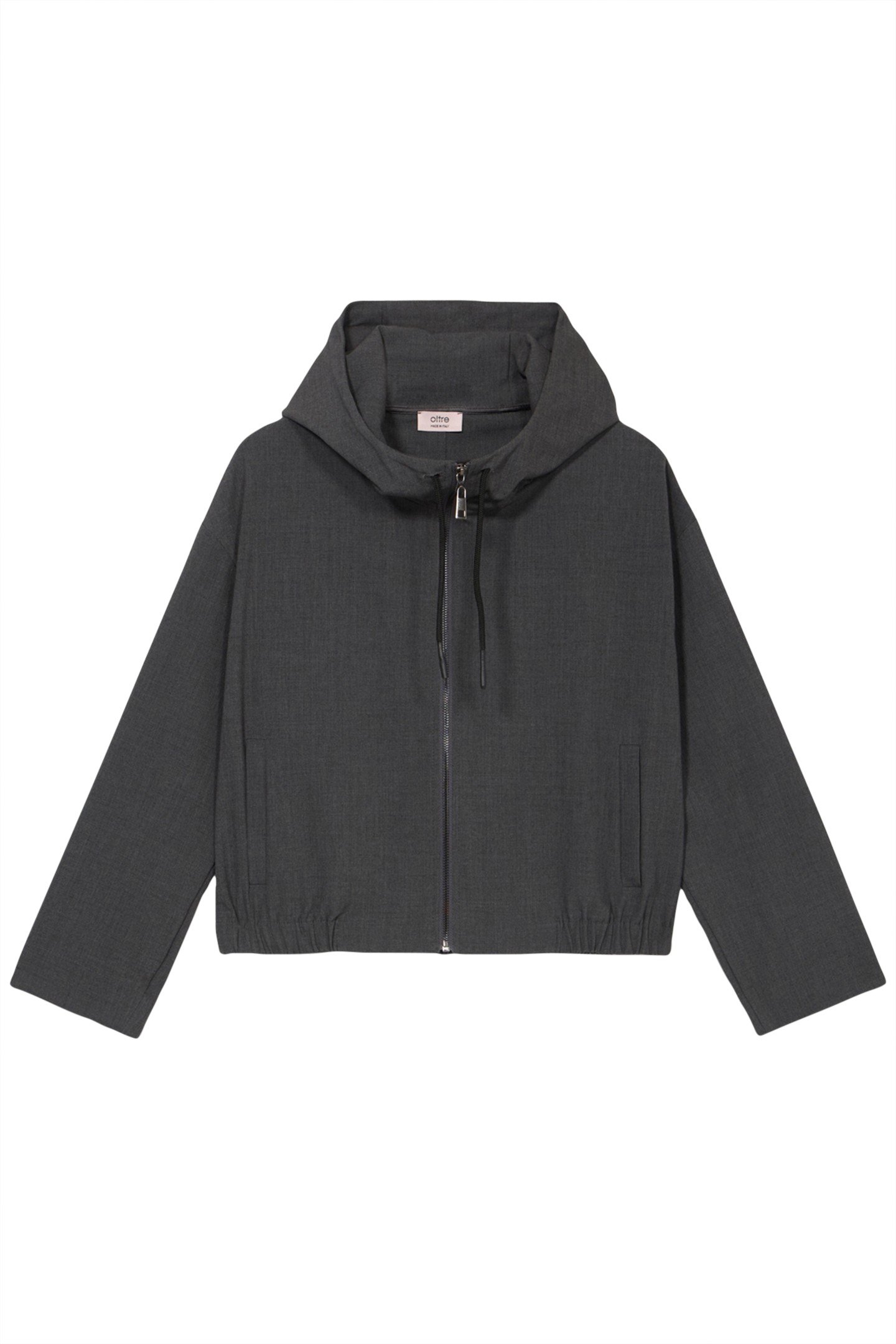 FLANNEL BOMBER JACKET GREY 3