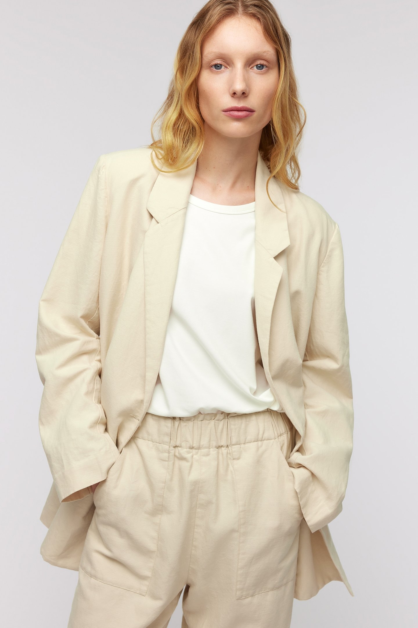 KELSEY BLAZER SAND 1