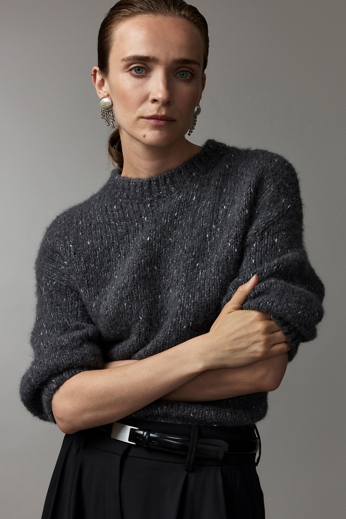 NICOLE PULLOVER MID GREY 4