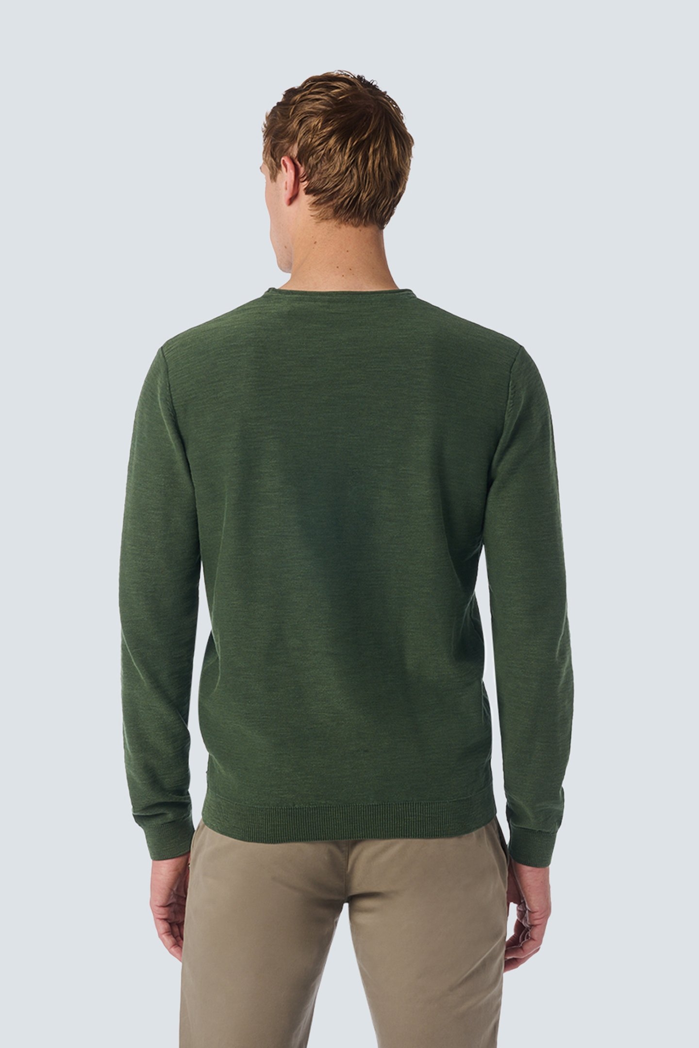 PULLOVER CREWNECK GARMENT DYED + STONE WASHED DARK GREEN 2