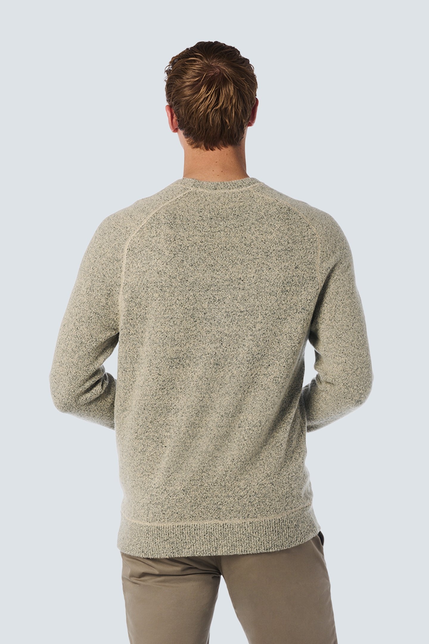PULLOVER CREWNECK MELANGE WITH WOOL CEMENT 2