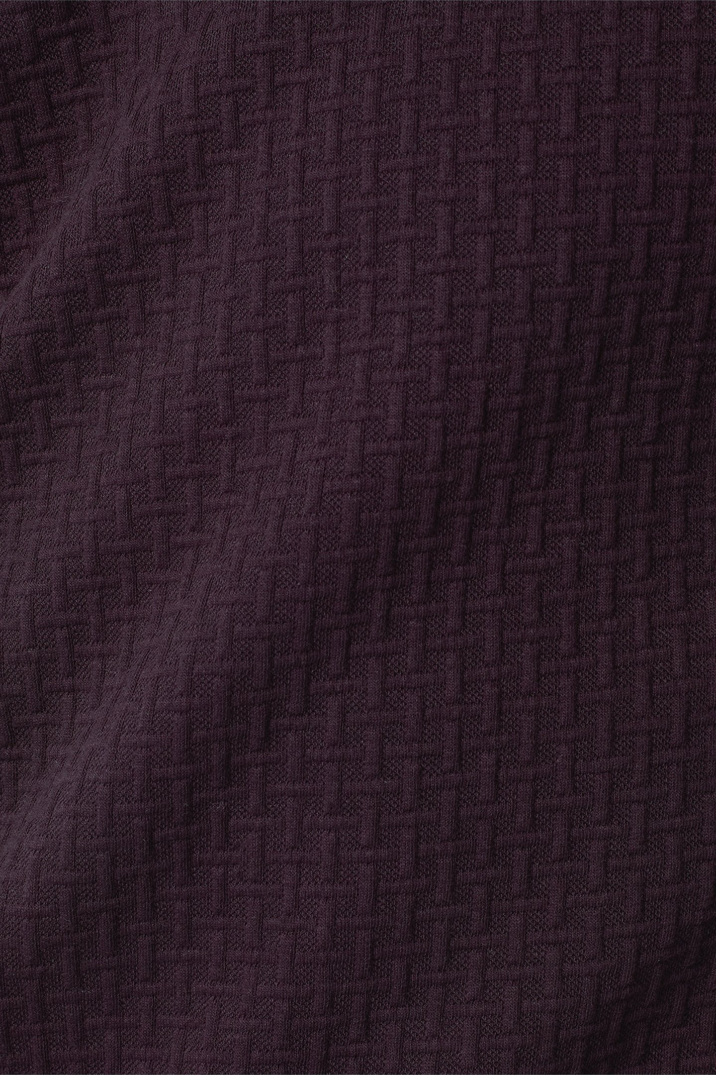 SWEATER CREWNECK DOUBLE LAYER JACQUARD STRETCH AUBERGINE 7