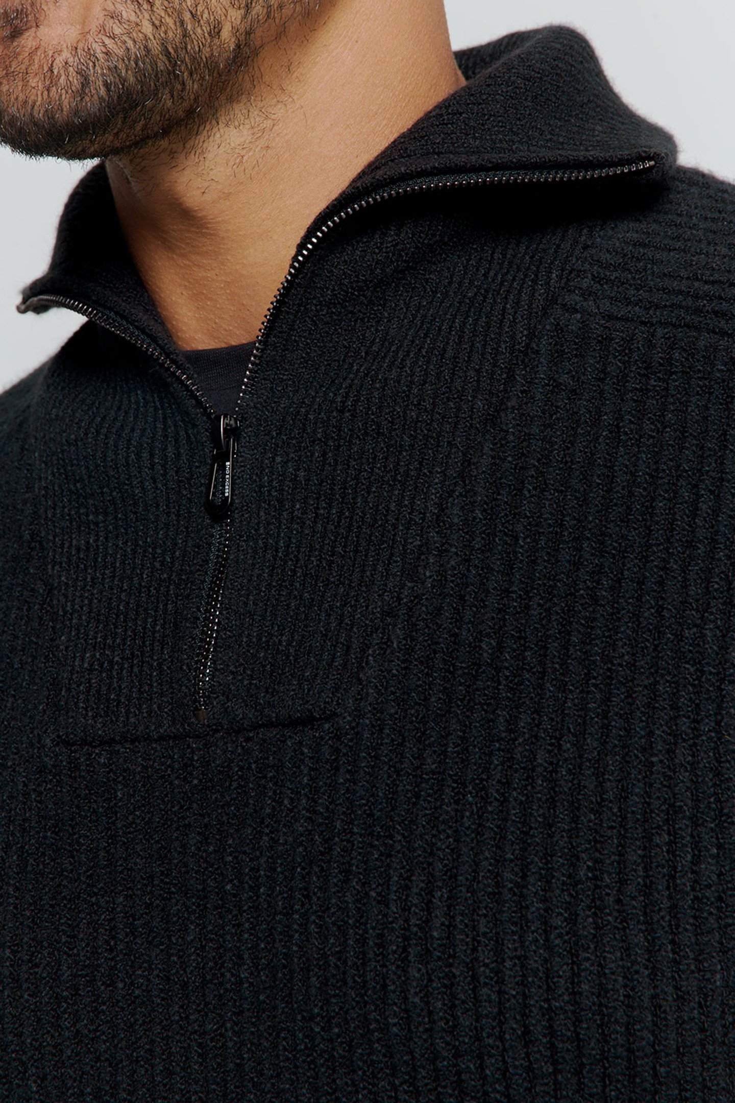 PULLOVER HALF ZIPPER 2 COLOURED WITH WOOL NIGHT 7