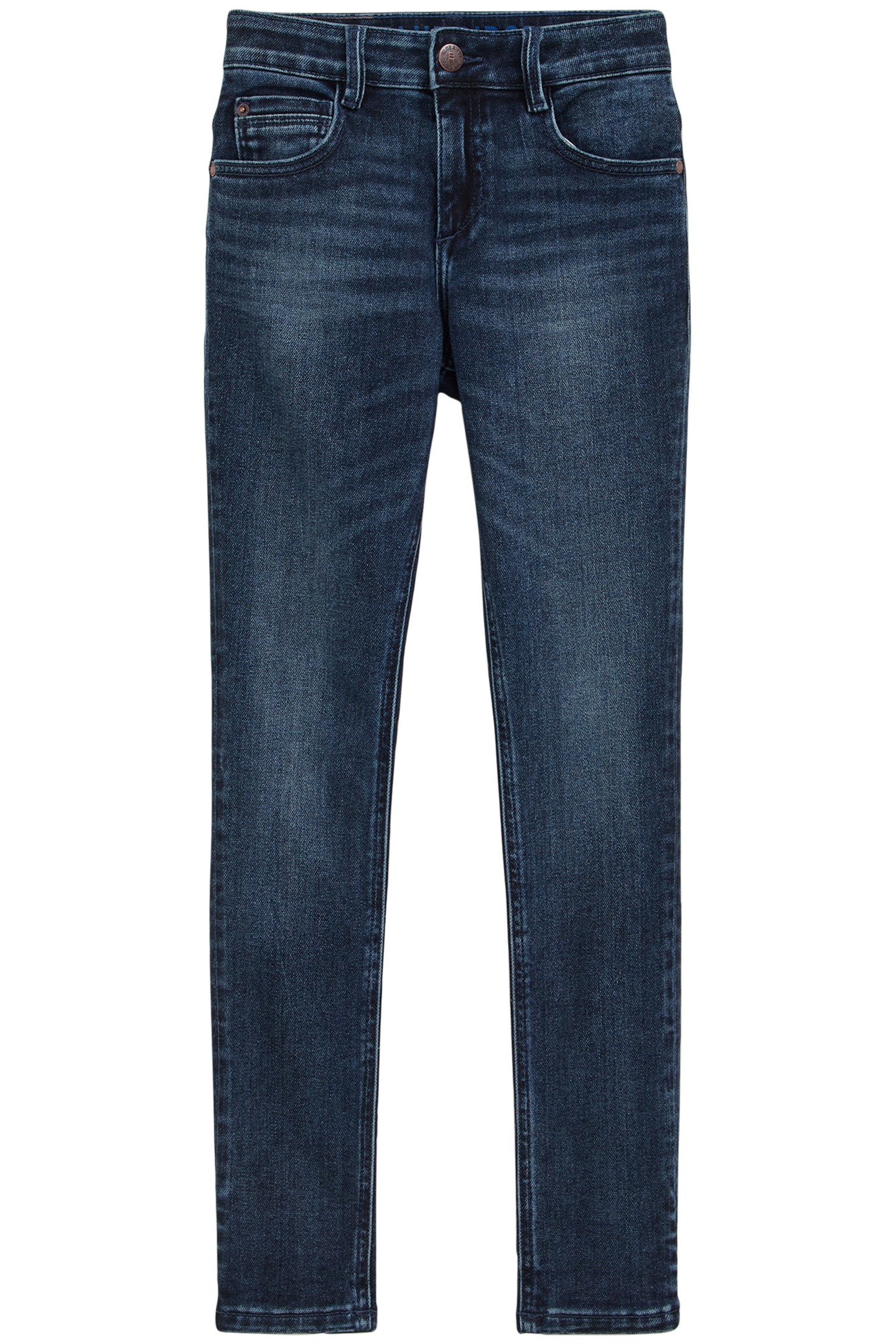 5-POCKET MID WAIST DARK BLUE 3