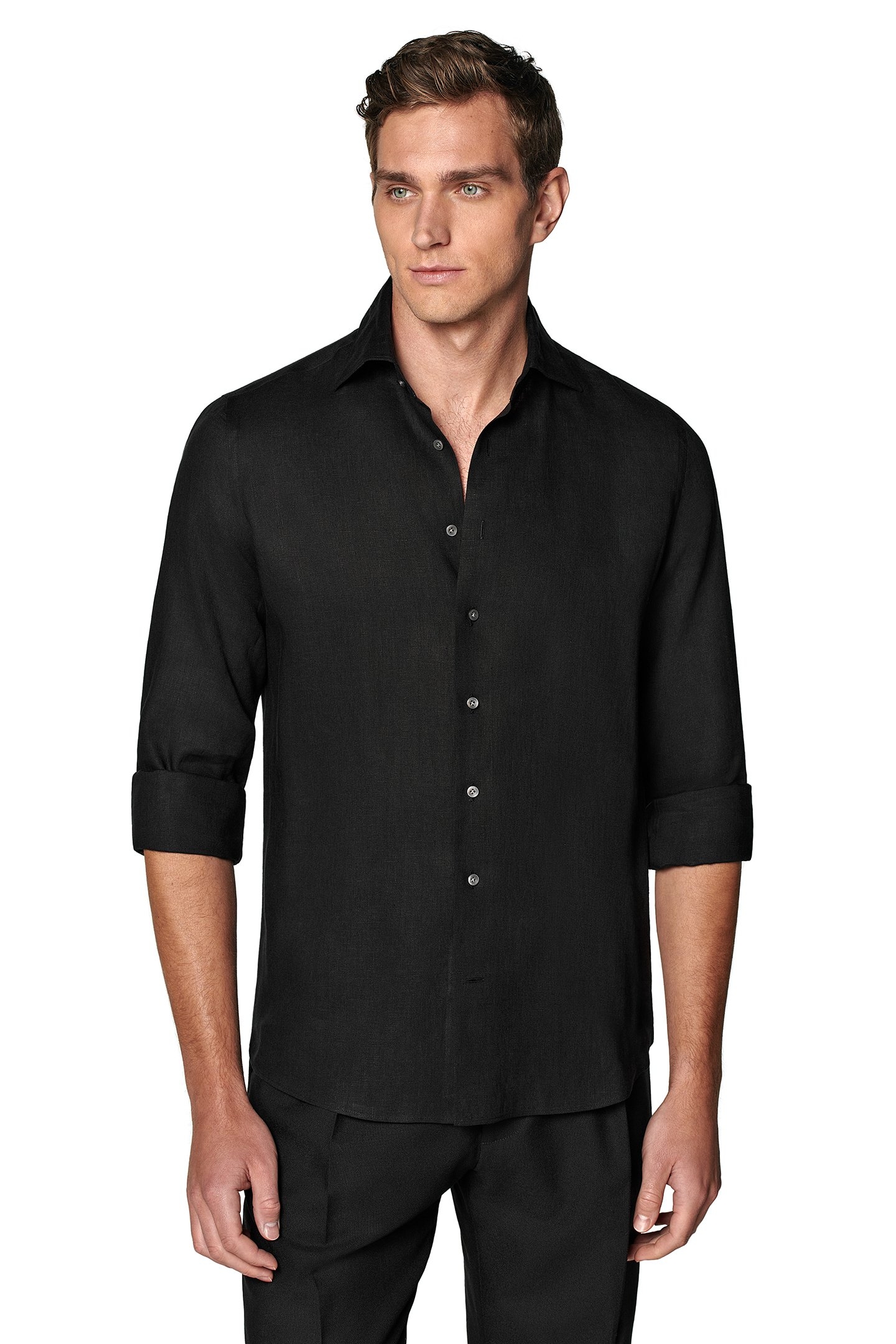 PURE LINEN BLACK BLACK 1