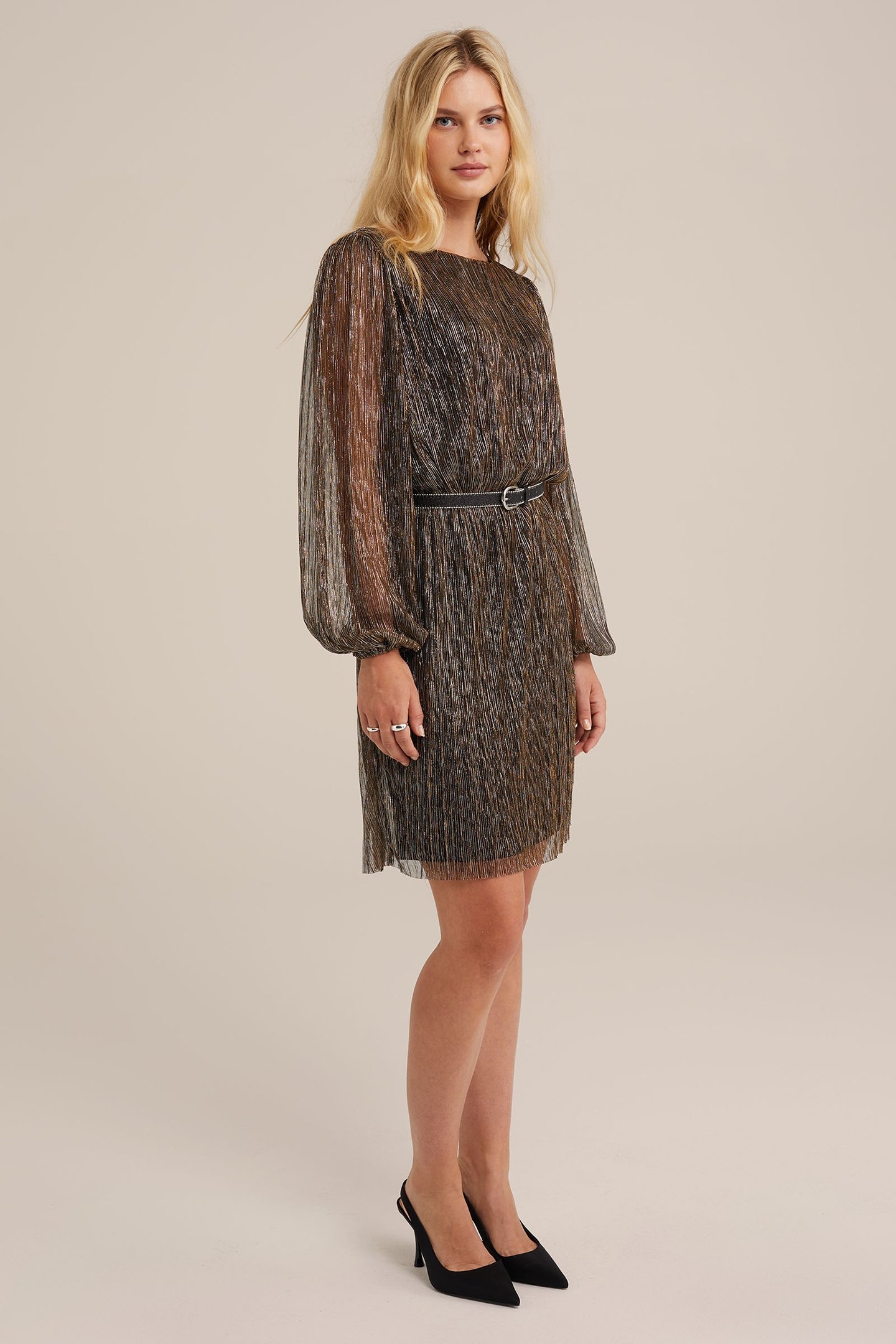 DRESS MID LENGTH GOLD 2