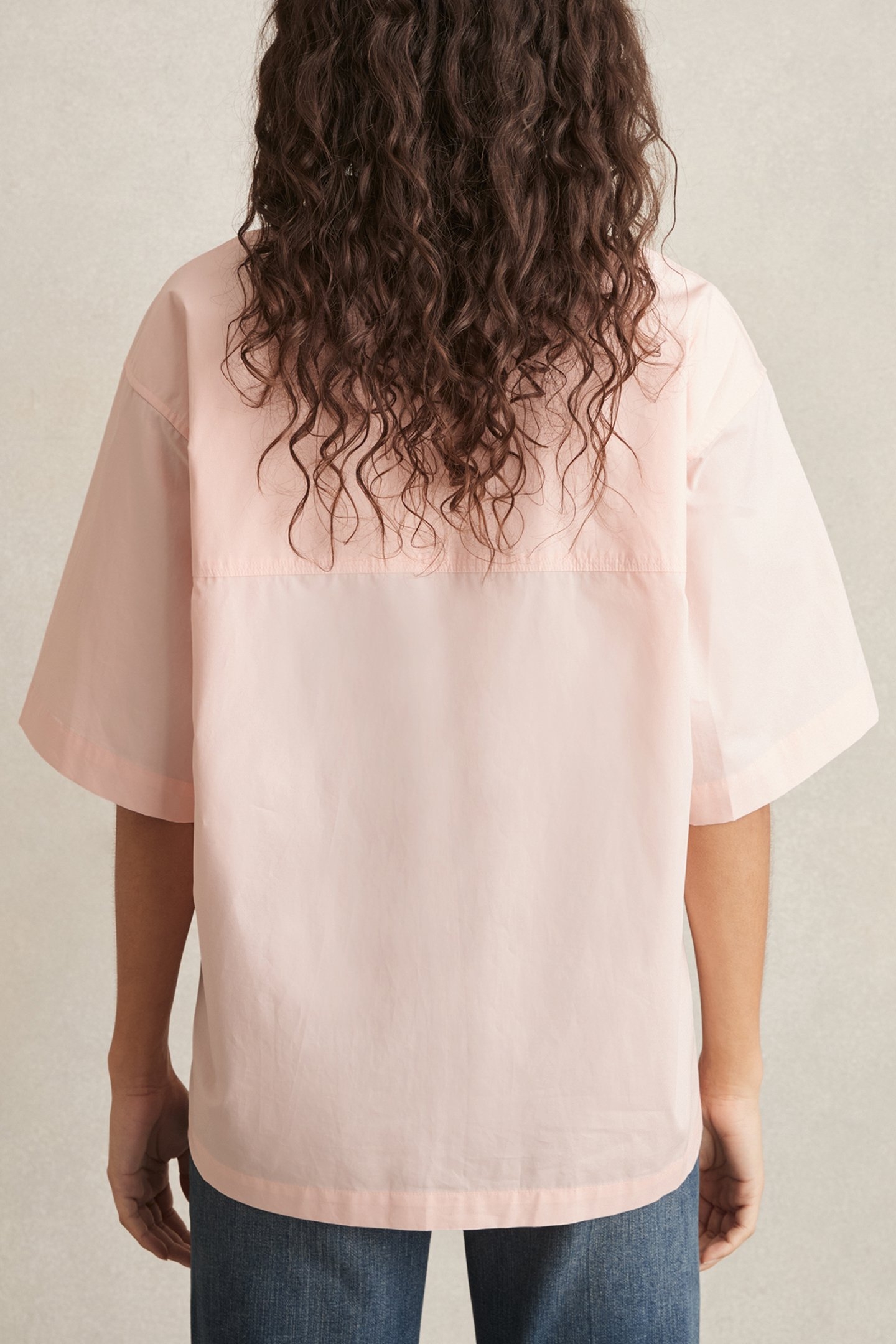 SHORTSLEEVE COTTON SHIRT CORAL 2