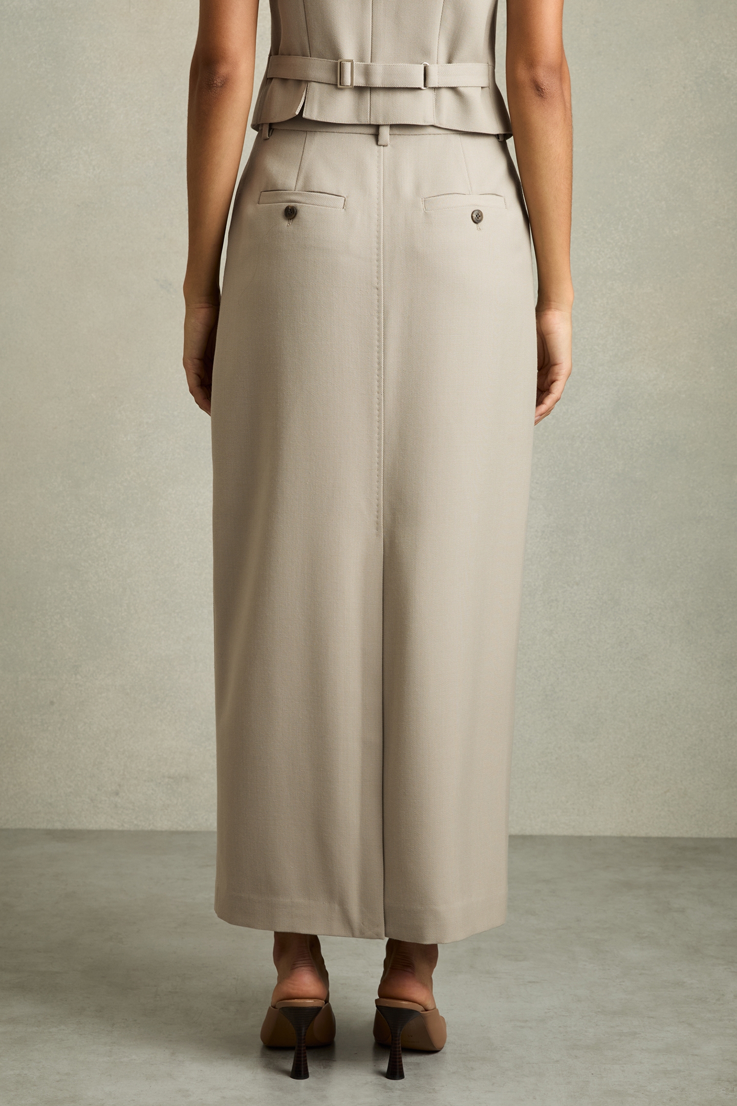 FORMAL TAILORED SKIRT NEUTRAL 2