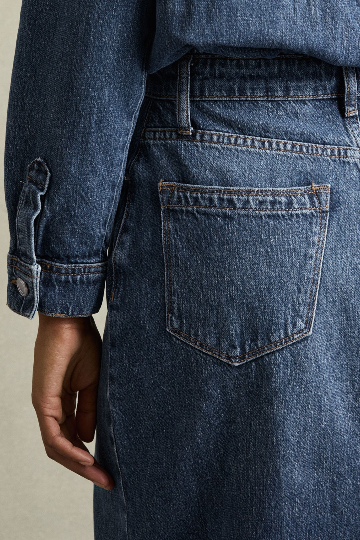 DENIM MIDI DRESS INDIGO 6