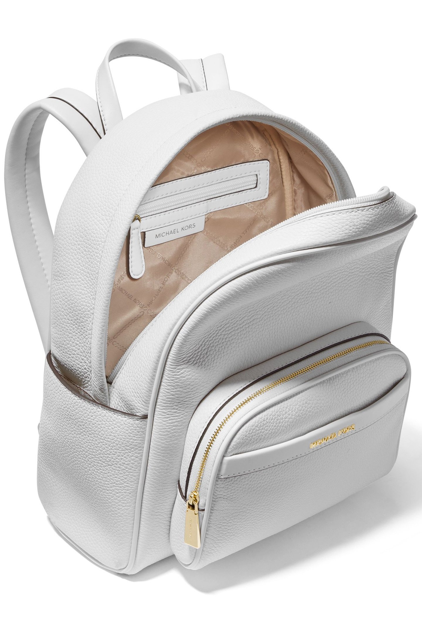 LEATHER BACKPACK IN WHITE 4