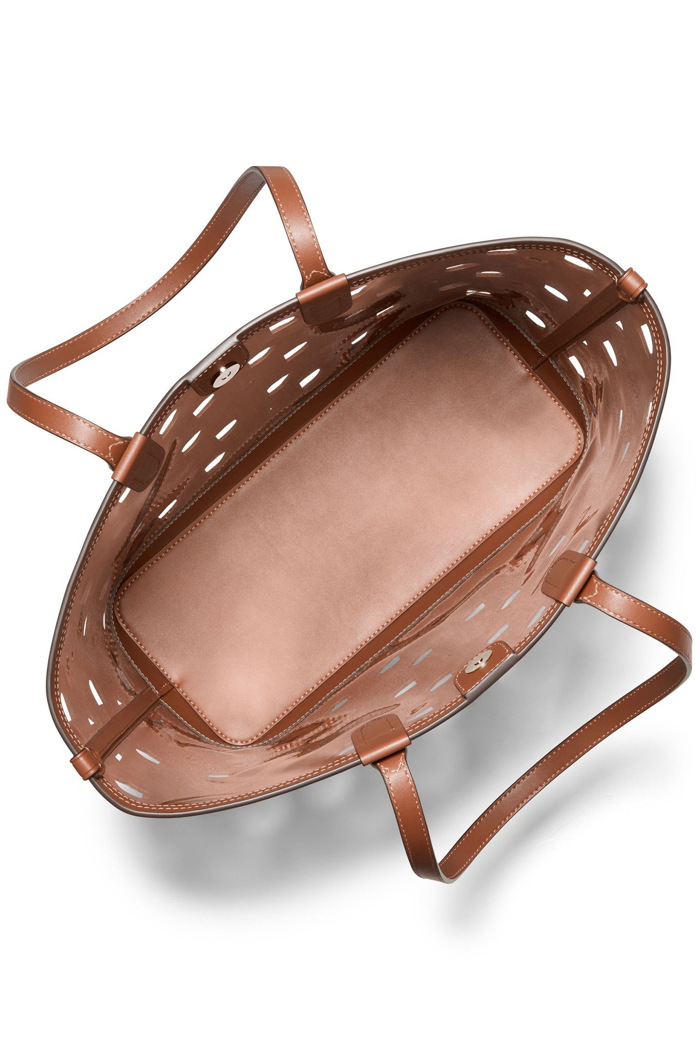 LARGE CUT OUT TOTE BAG IN BROWN 3