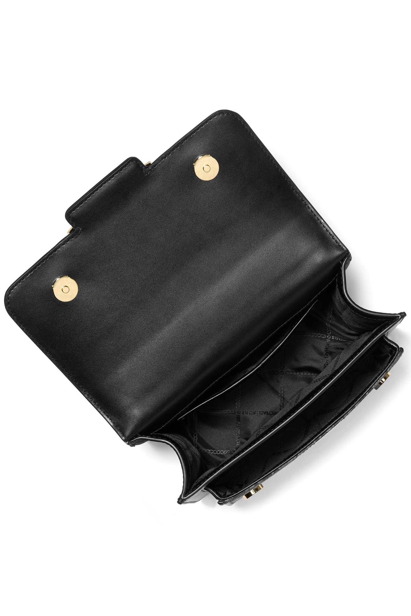 SHOULDER BAG WITH CHAIN DETAIL IN BLACK AND GOLD 4