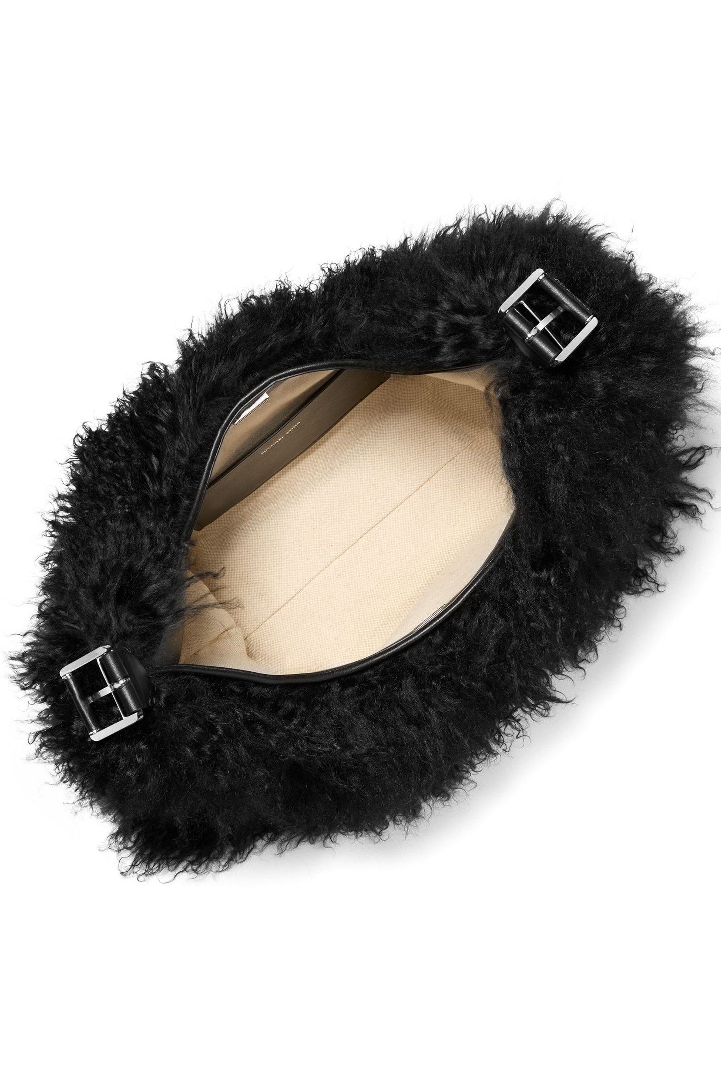 LARGE HOBO SHOULDER BACK WITH FRINGE DETAIL IN BLACK 3