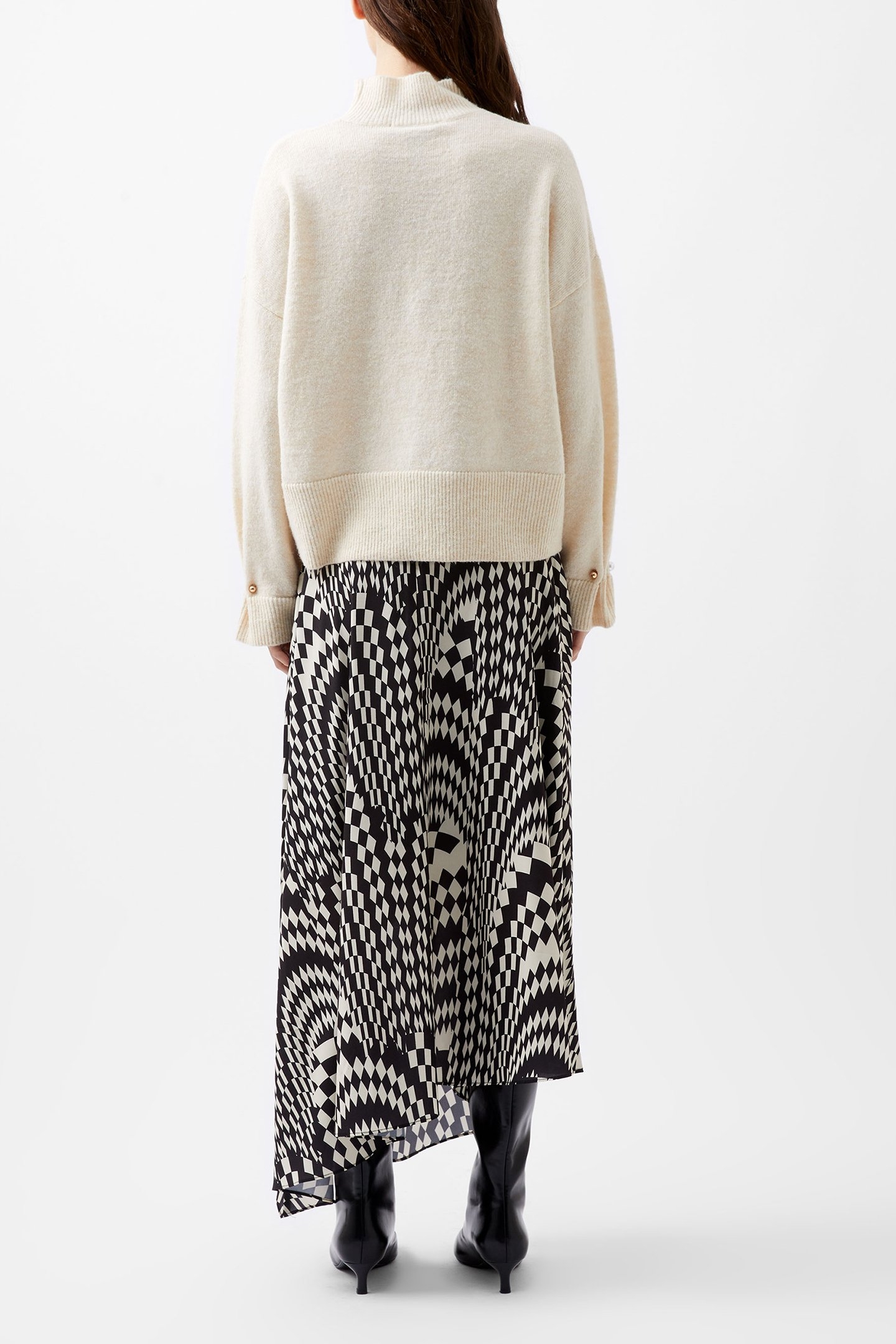 KEZIA PEARL CUFF DETAIL JUMPER CLASSIC CREAM 3