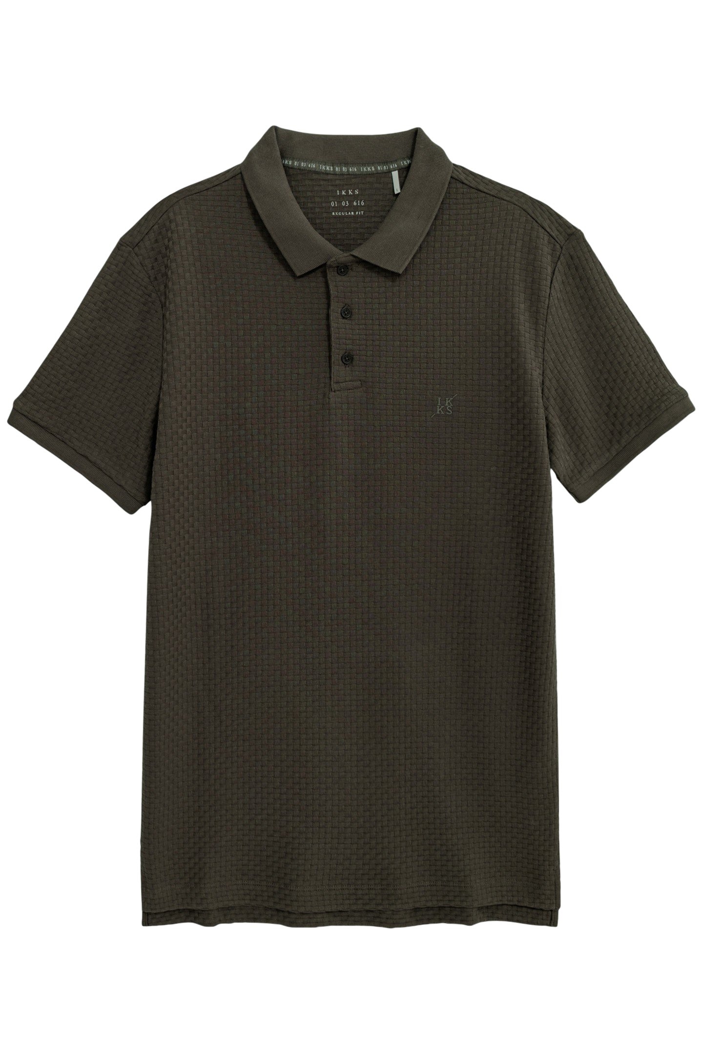 KHAKI KNIT POLO SHIRT BRONZE 4