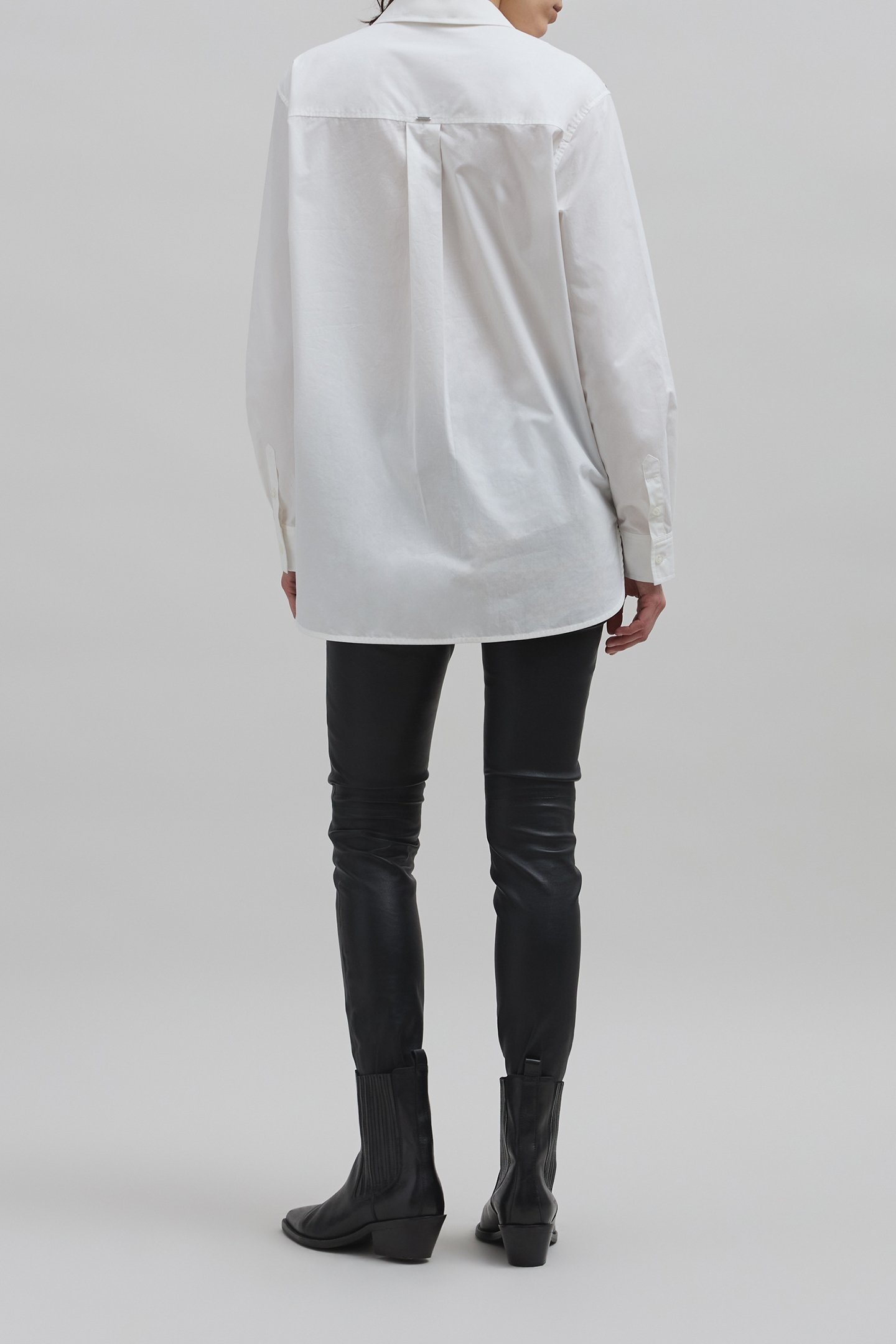 WHITE ORGANIC COTTON SHIRT WITH EYELET DESIGN OFF-WHITE 4