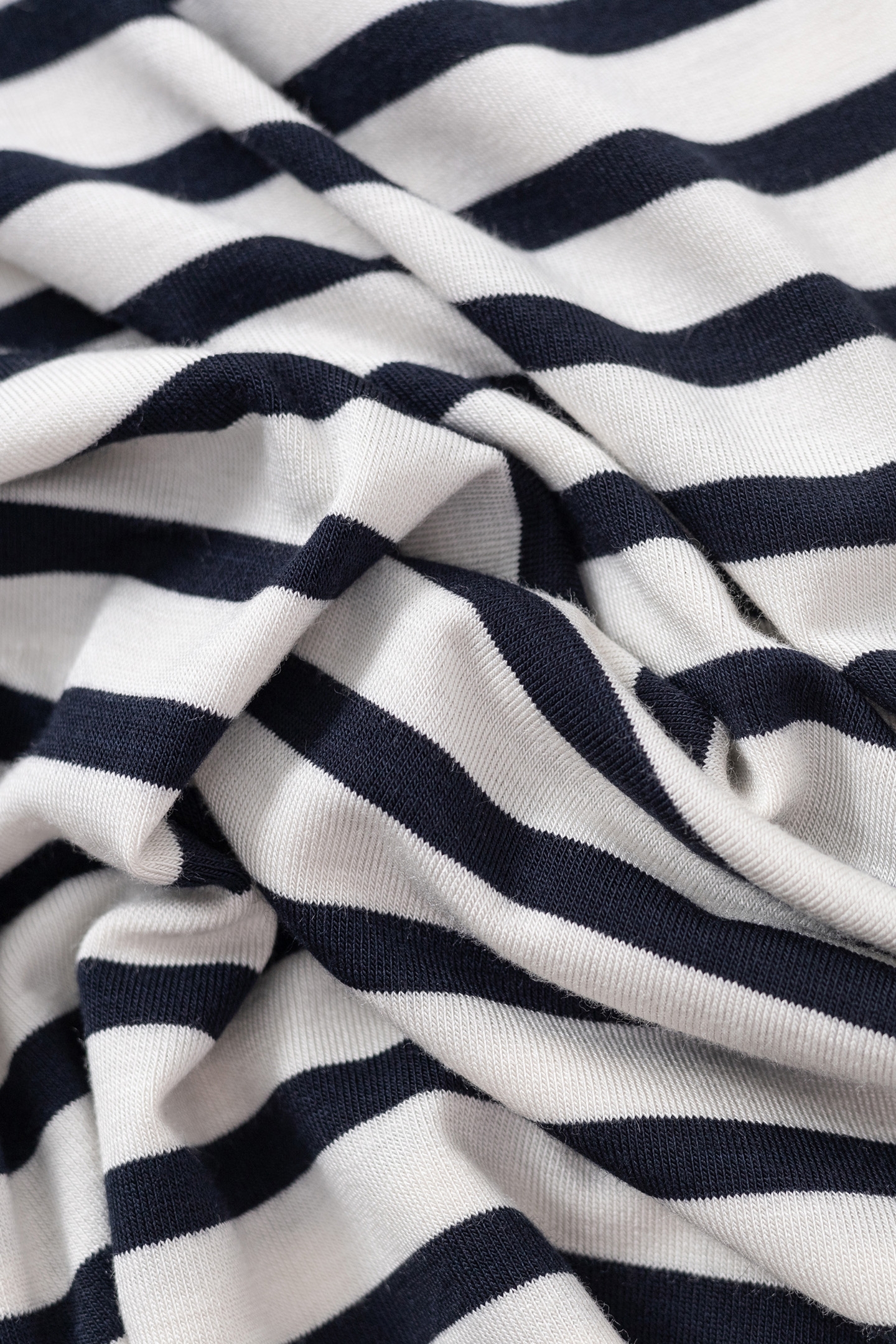 NAVY TURTLENECK TEE WITH WHITE STRIPES NAVY 3