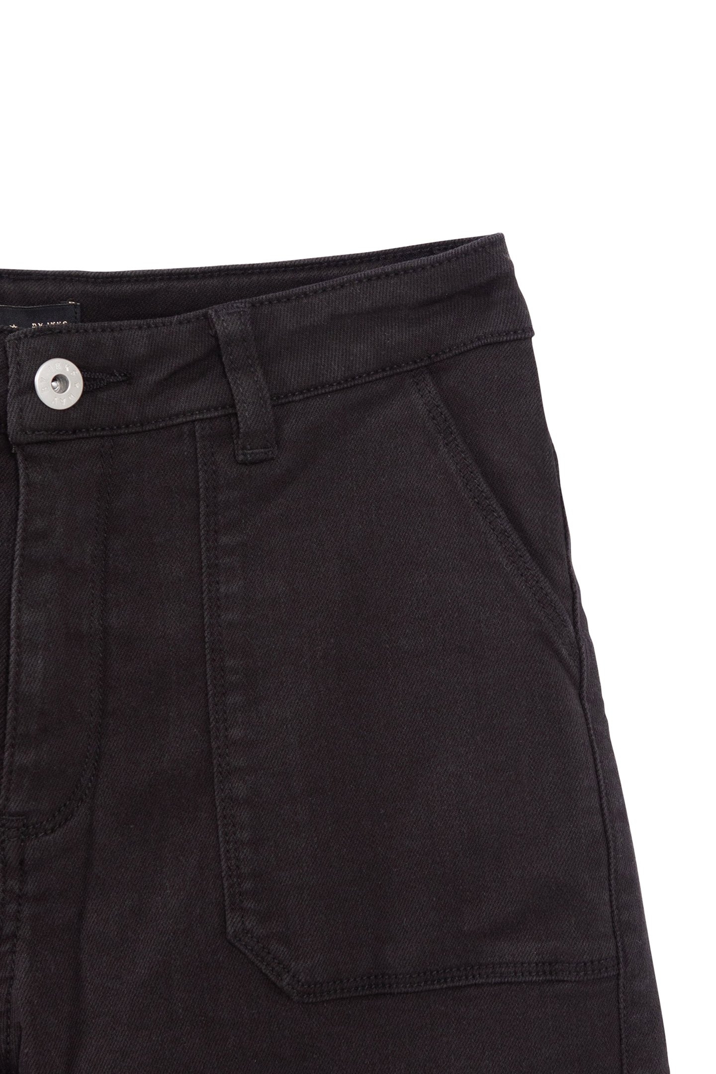 GIRLS’ BLACK DENIM CARGO TROUSERS 4