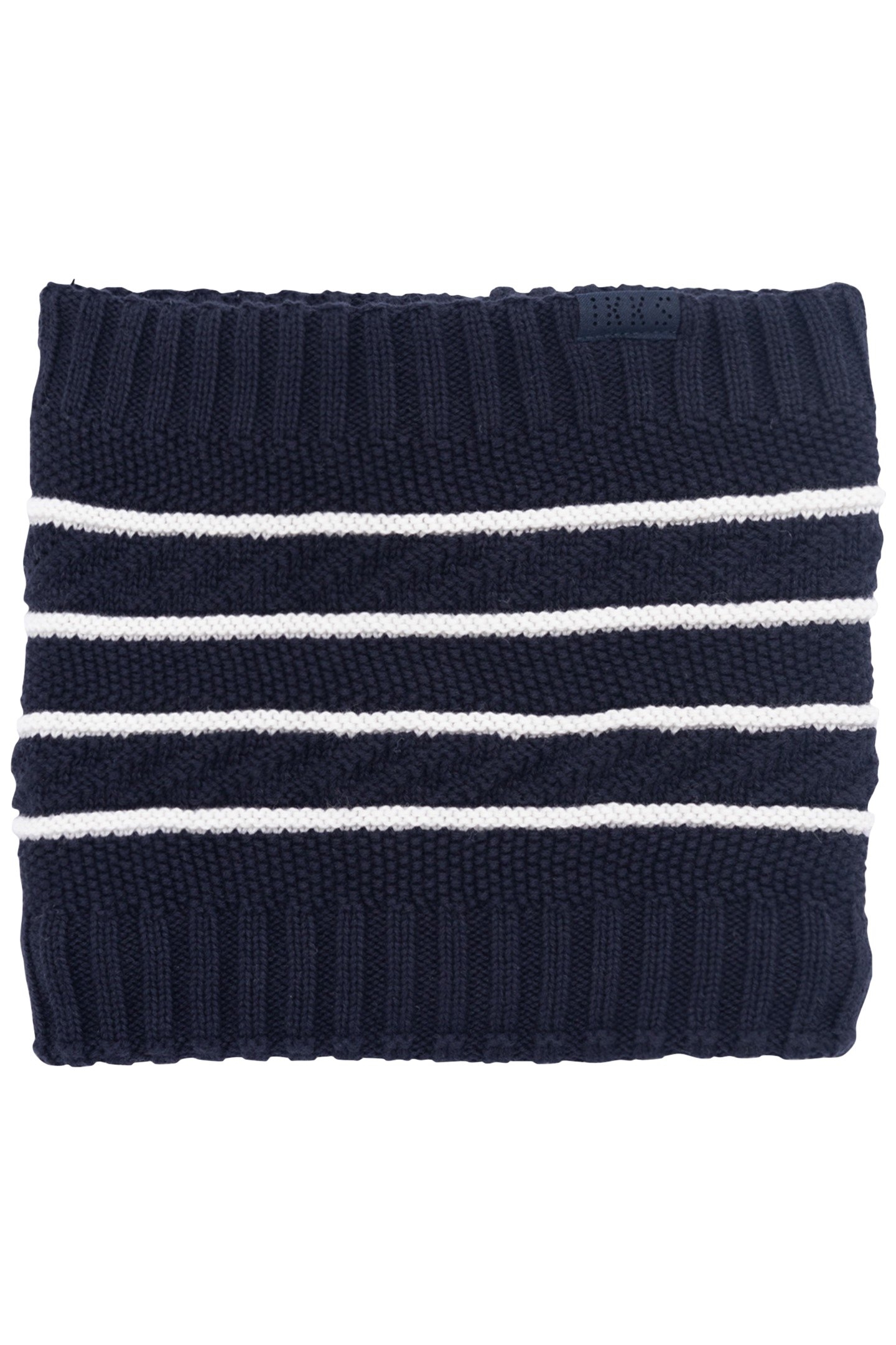 BOY'S NAVY KNITTED FURRY SNOOD 1