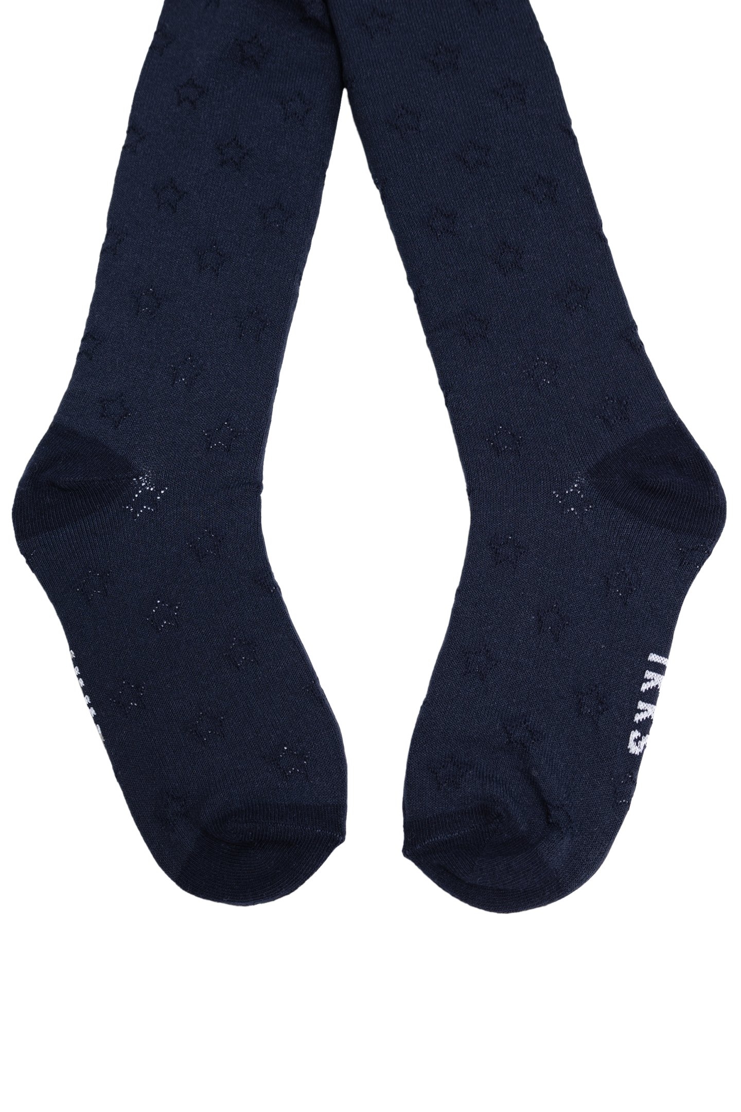 GIRL'S NAVY JACQUARD KNIT TIGHTS 3