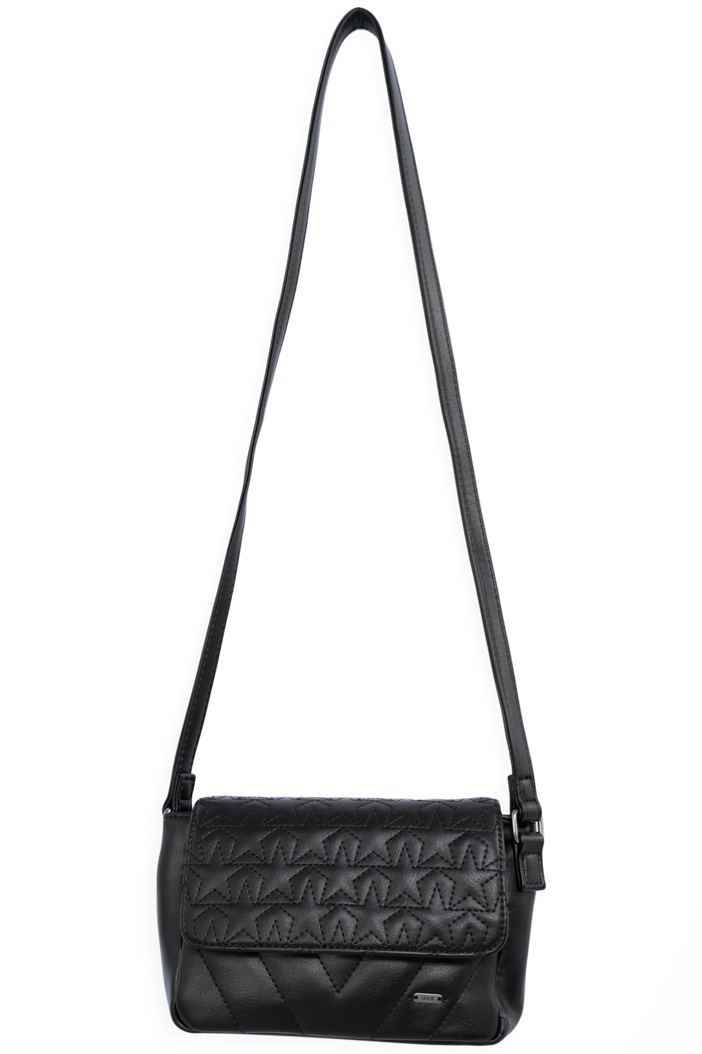 GIRL'S BLACK RECYCLED STAR QUILTED HANDBAG 3