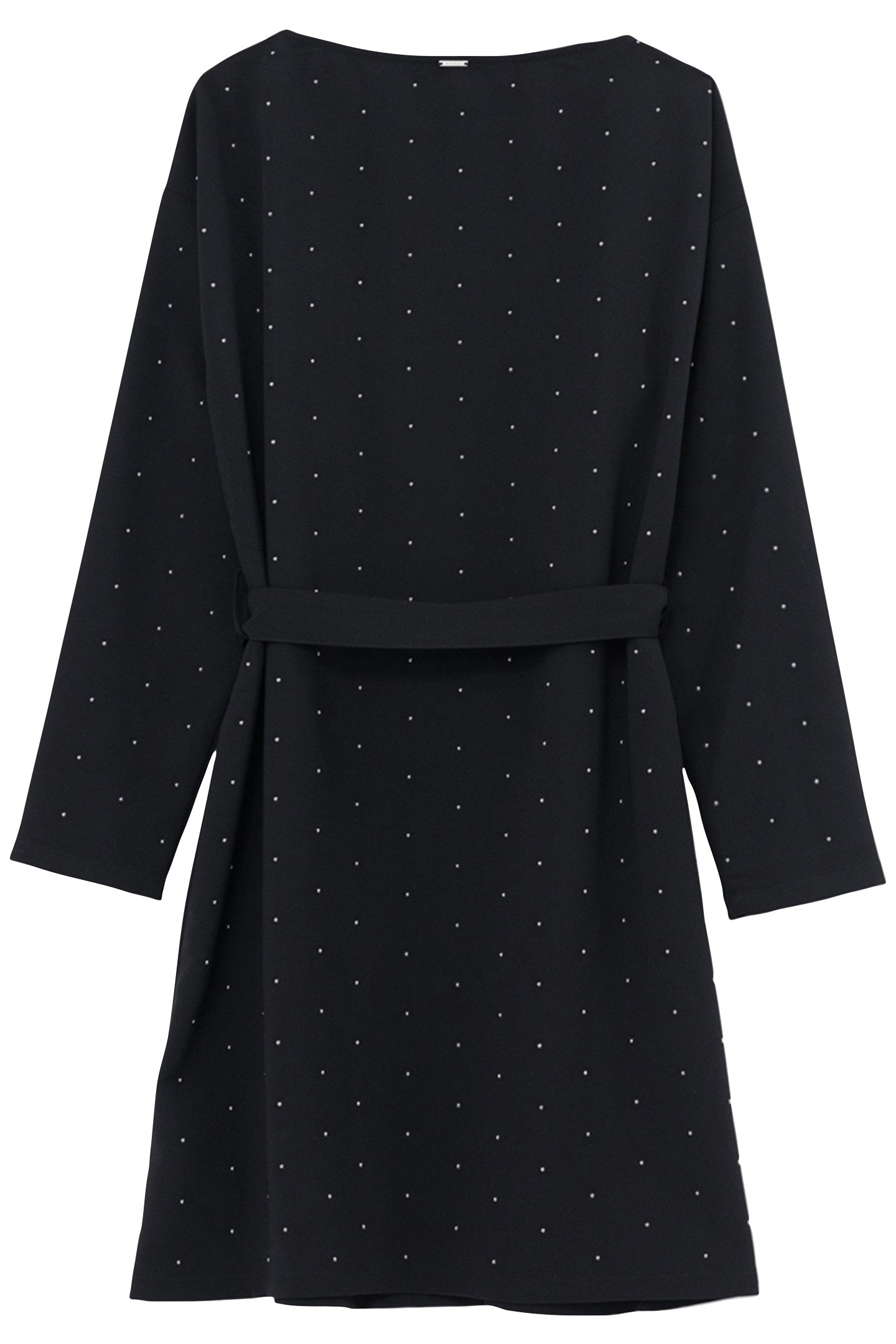 SHORT BLACK DRESS WITH STUD DECORATION 2