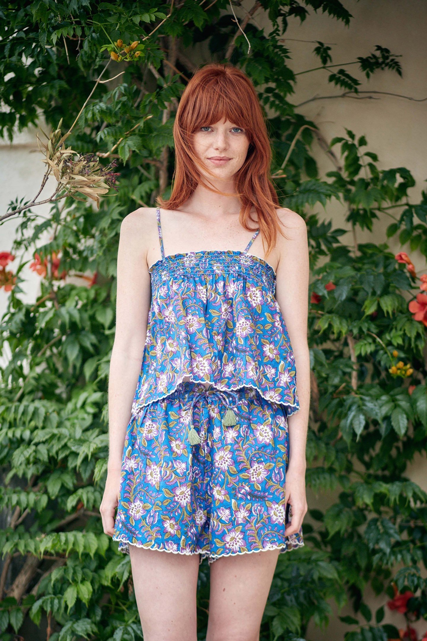 CAMISOLE MINA BLUE FLOWERS 1