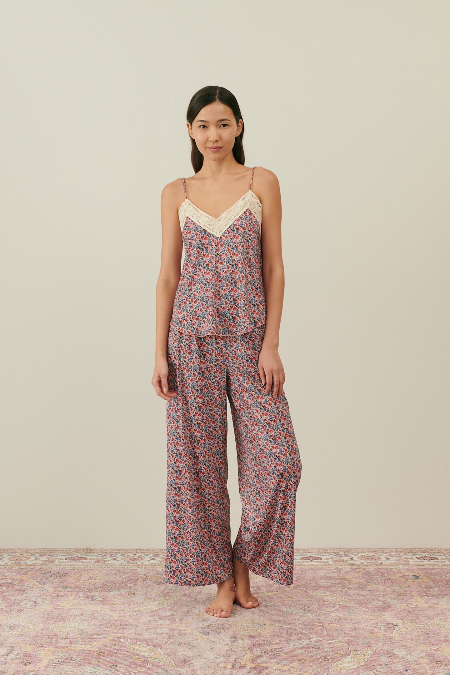 PAJAMAS PANTS MELYCIA BLUSH FLORAL WORLD 1