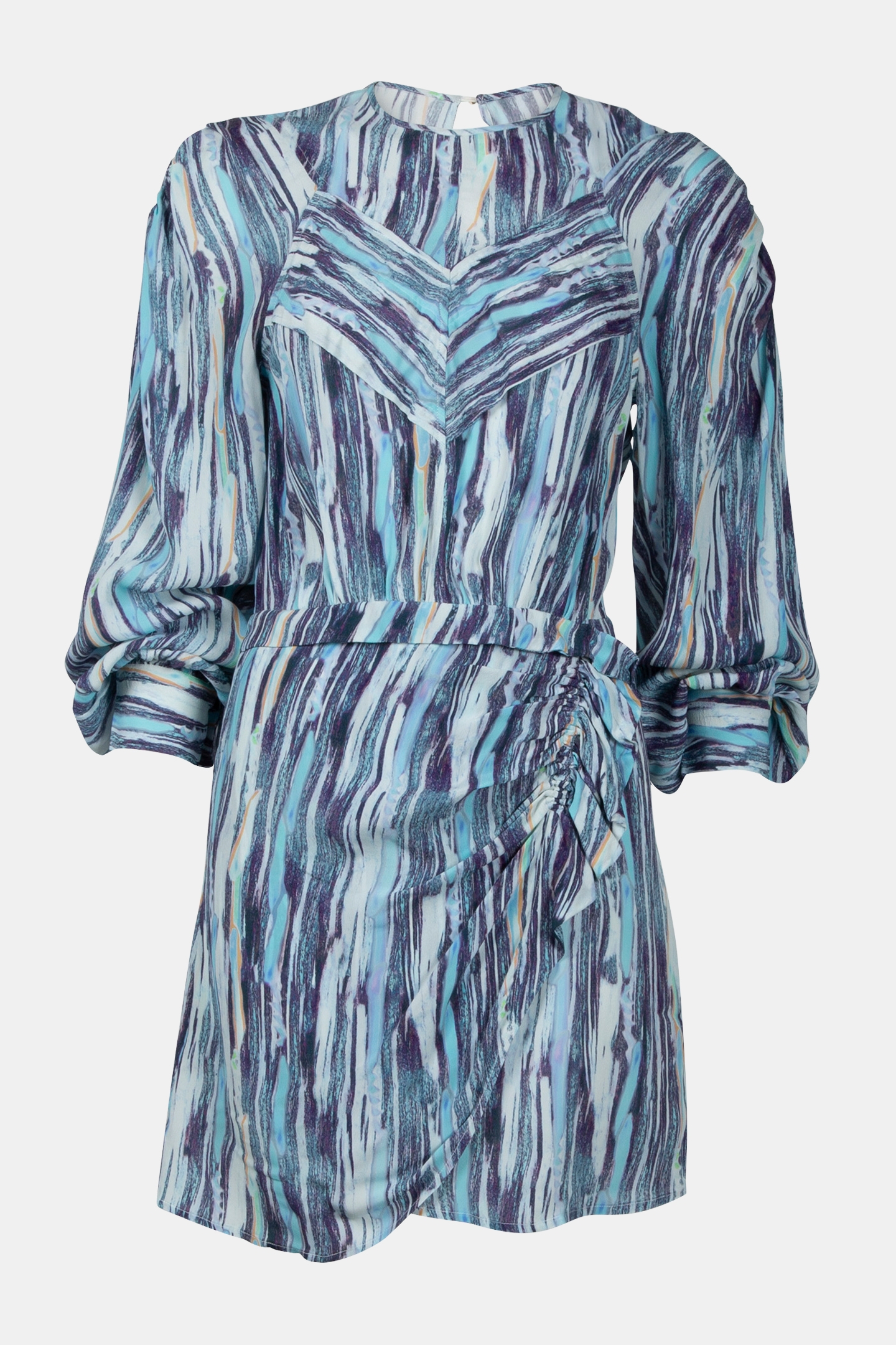 ISIARI DRESS MIXED BLUE 3